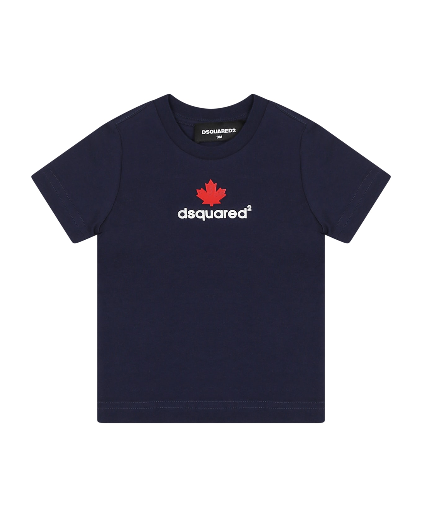 Dsquared2 Blue T-shirt For Baby Kids With Logo - Blue Tシャツ＆ポロシャツ