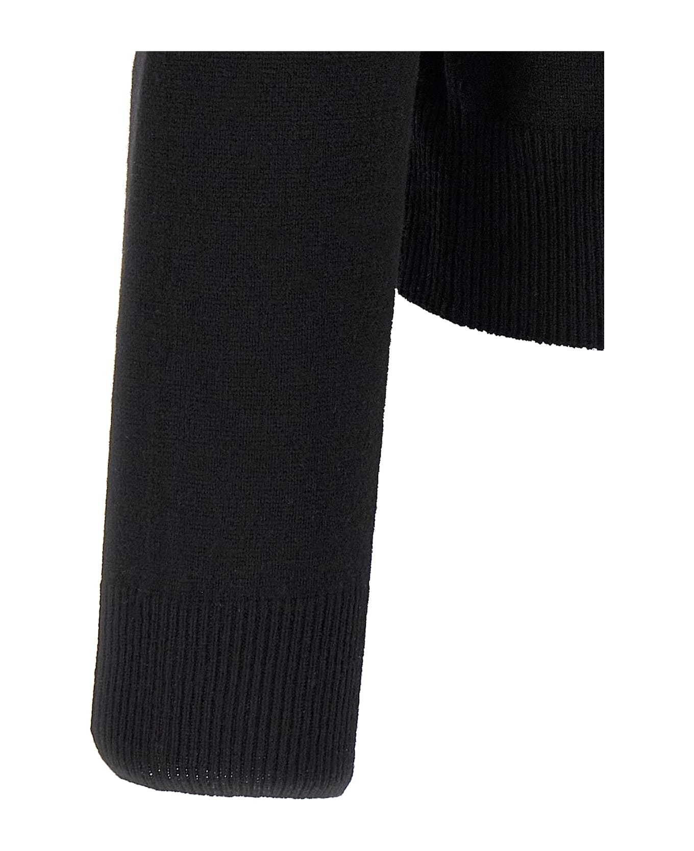 Saint Laurent Wool Polo Shirt - Black