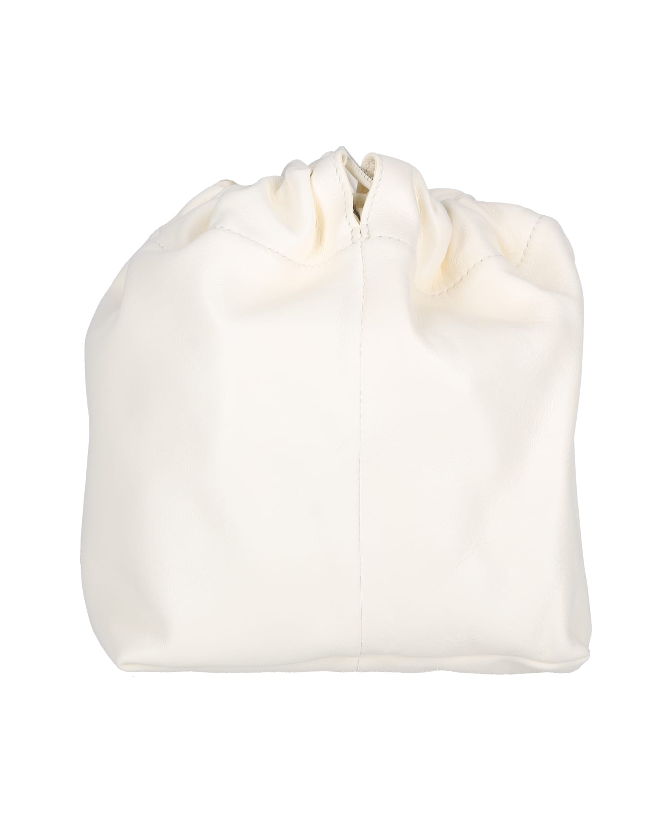 Jil Sander Drawstring Bucket Bag - White