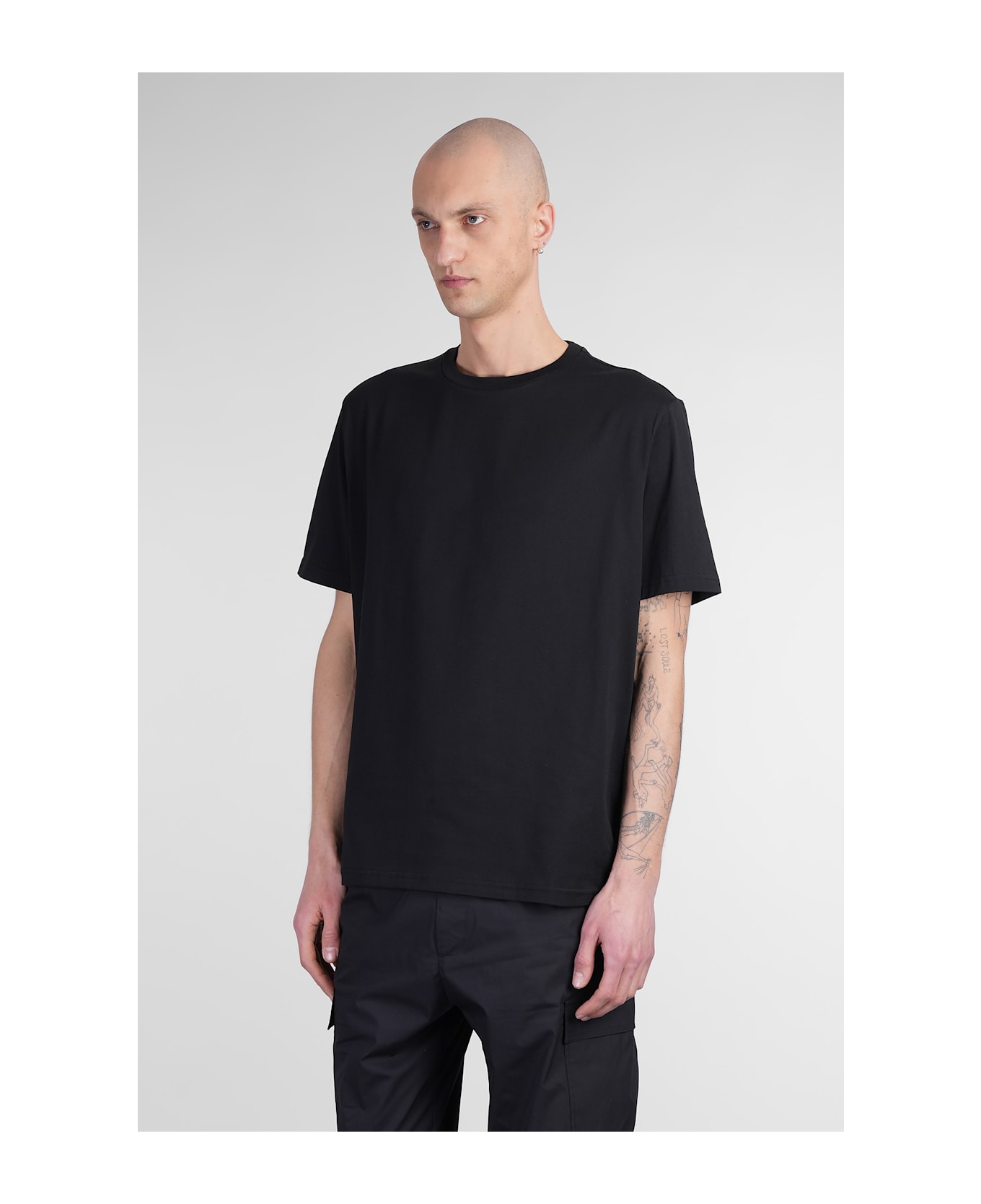 Low Brand B240 T-shirt In Black Cotton - black