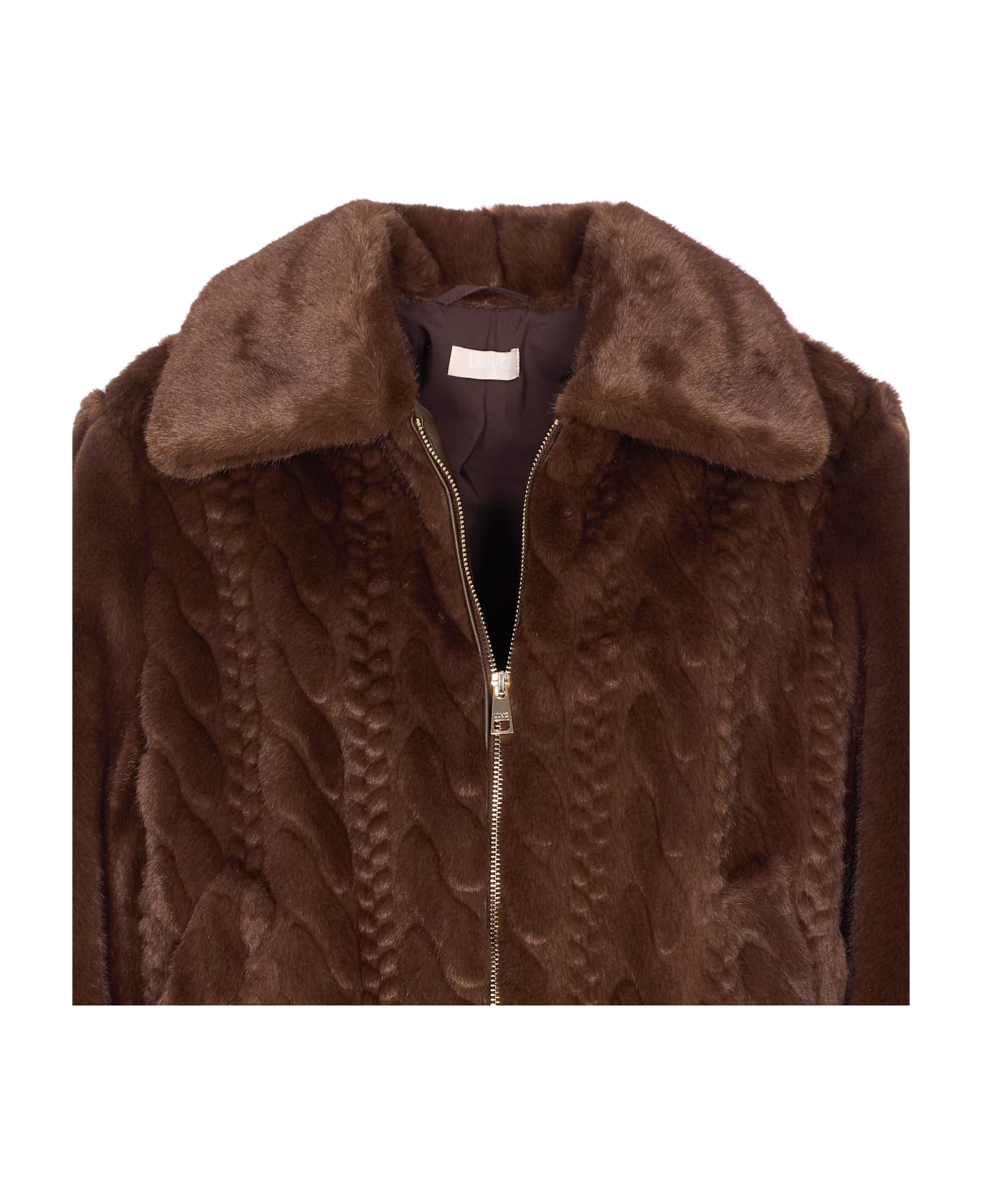 Liu-Jo Faux Fur Jacket - Brown