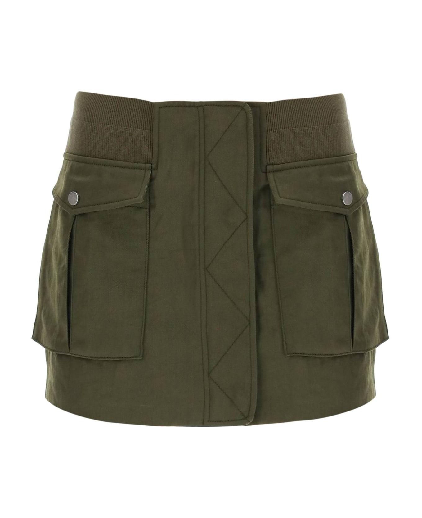 Dion Lee Twill Bomber Mini Skirt - MILITARY GREEN (Khaki) スカート