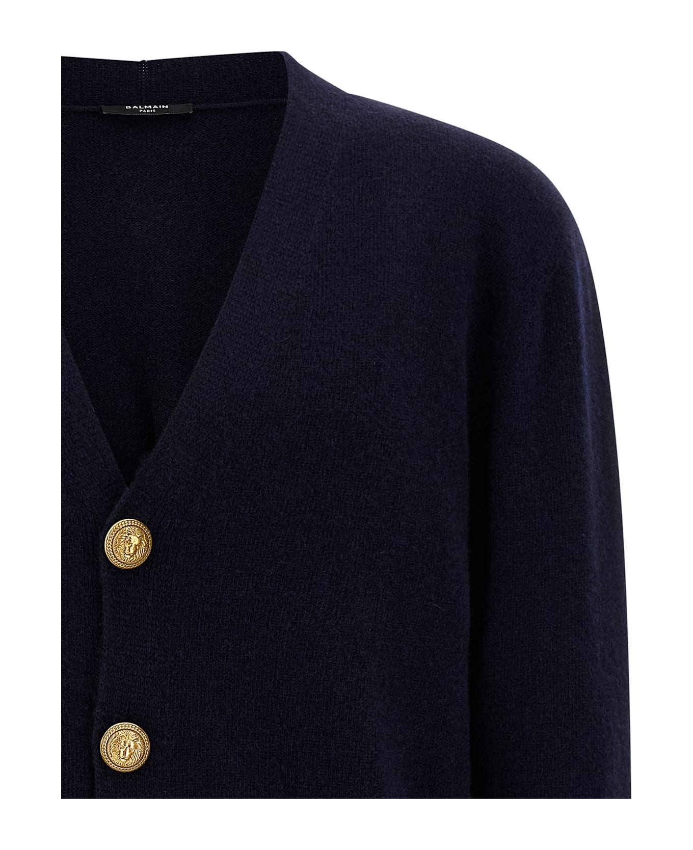 Balmain Eco-cashmere Cardigan - Blue