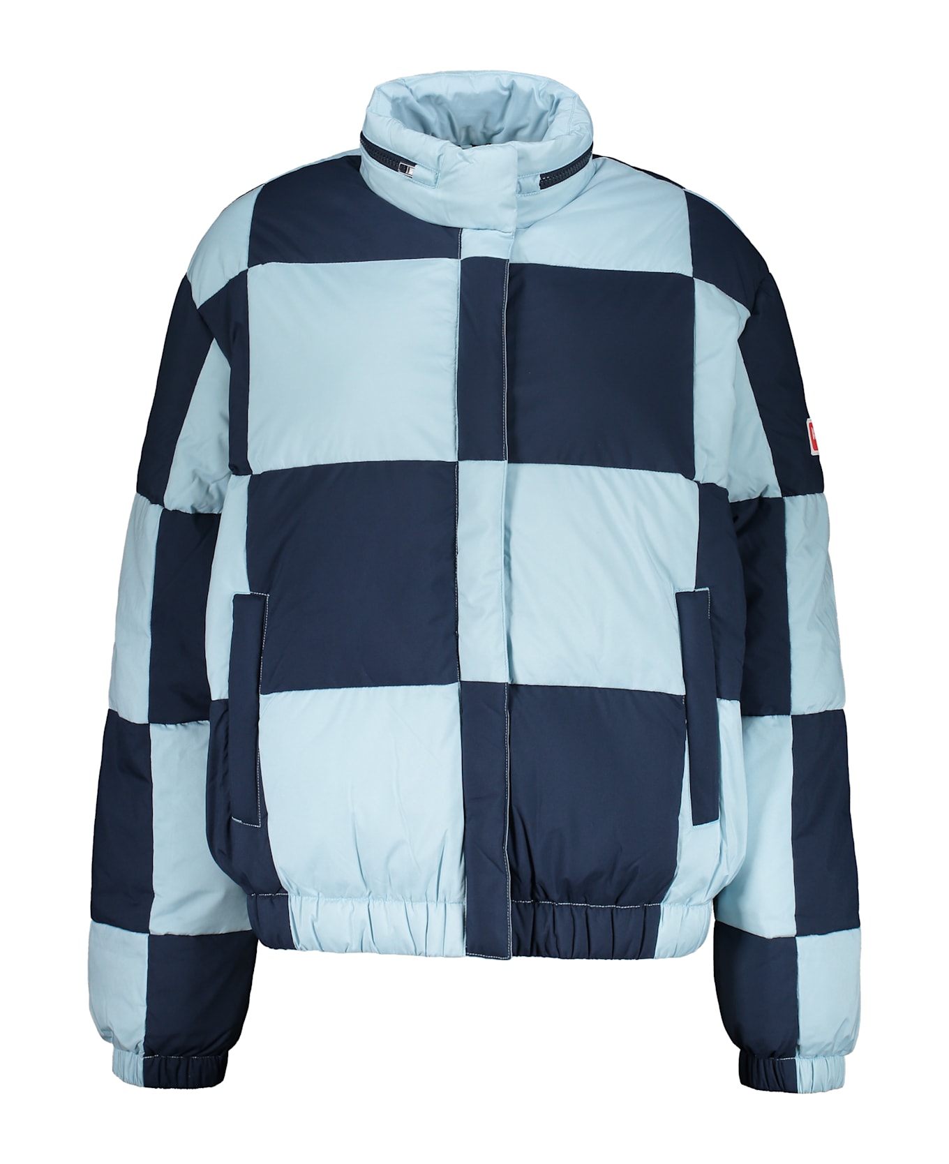 Kenzo Zip And Snap Button Fastening Down Jacket - blue