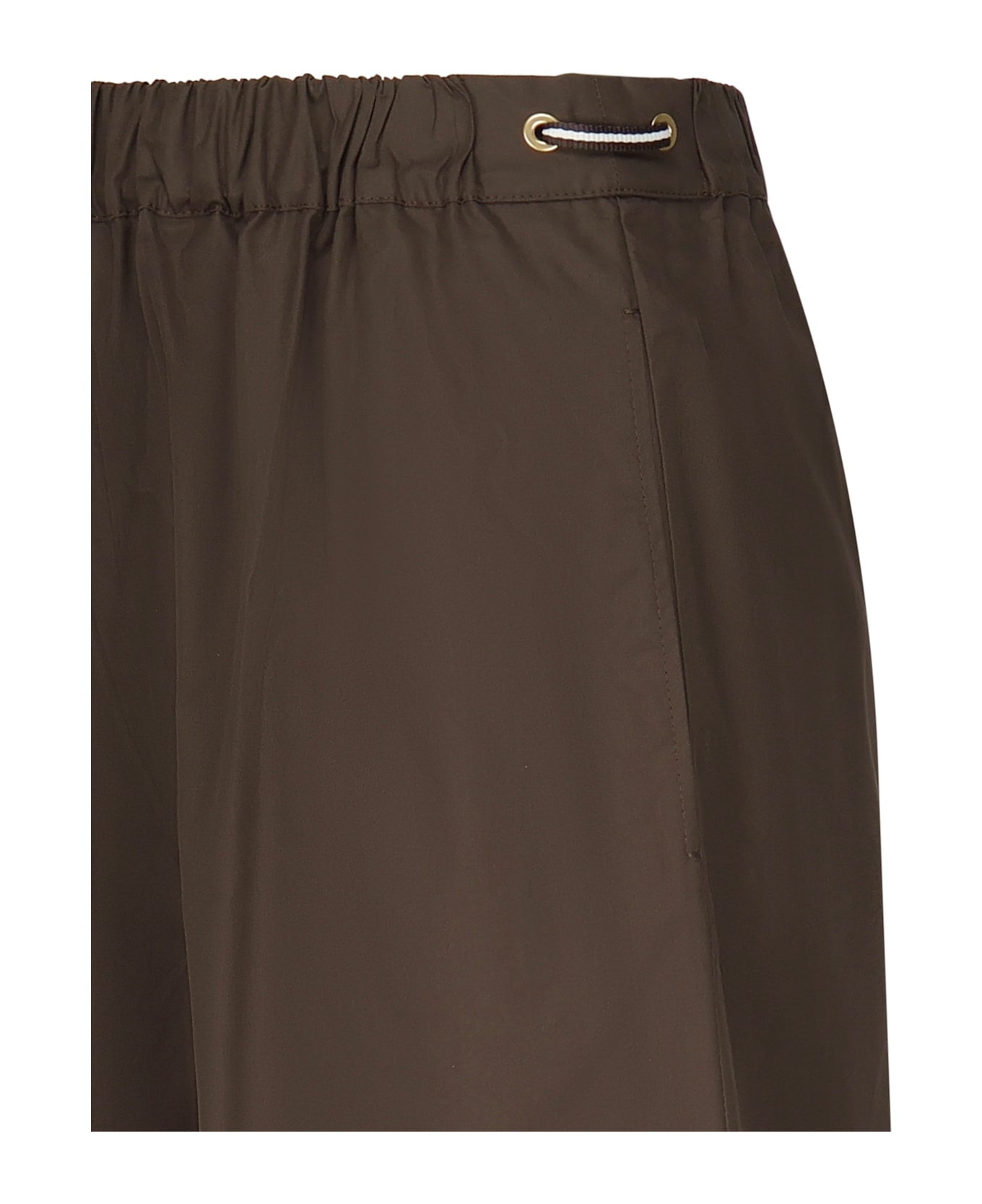 Max Mara Haway Poplin Shorts - Brown