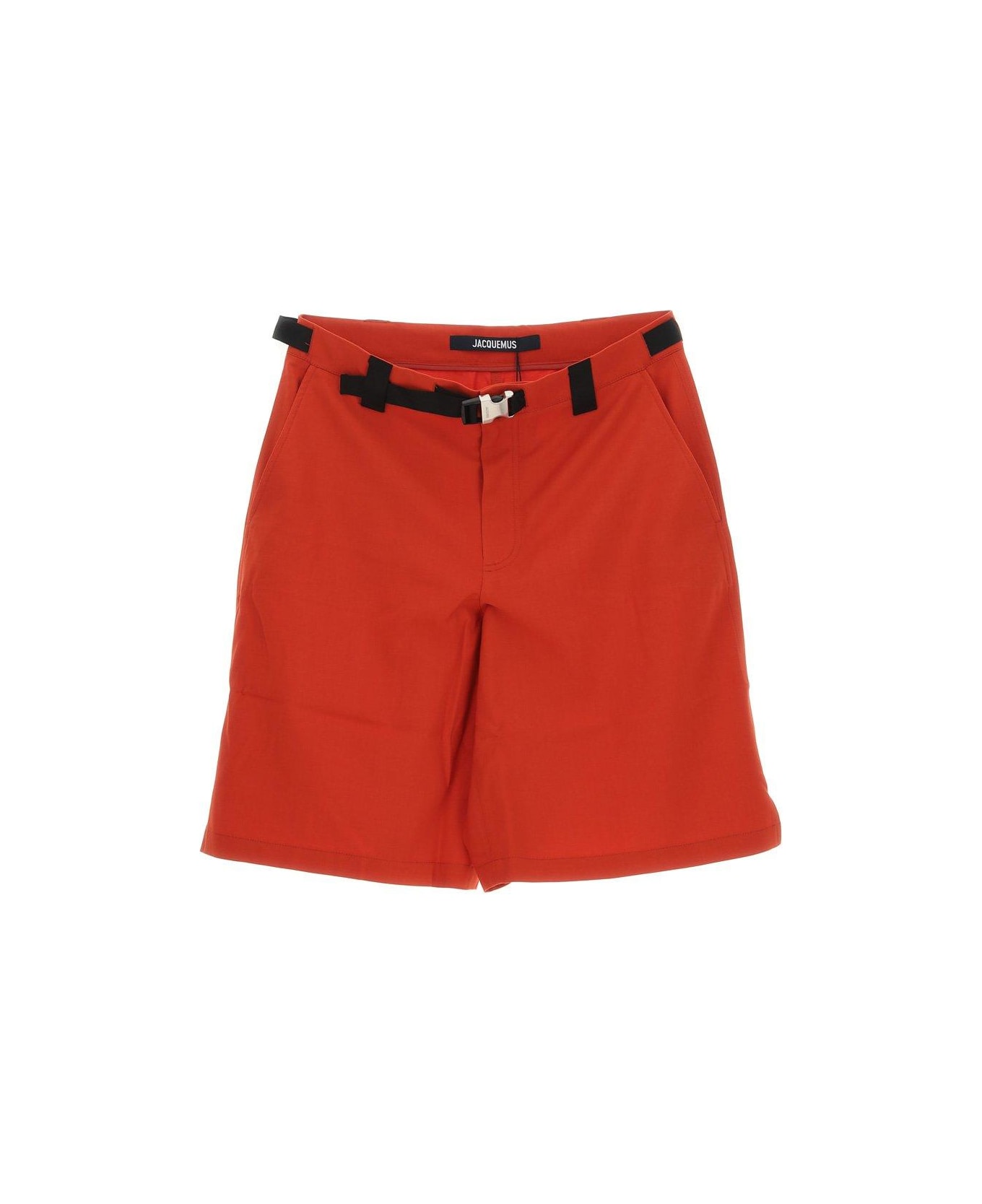 Jacquemus Buckled Shorts - Red