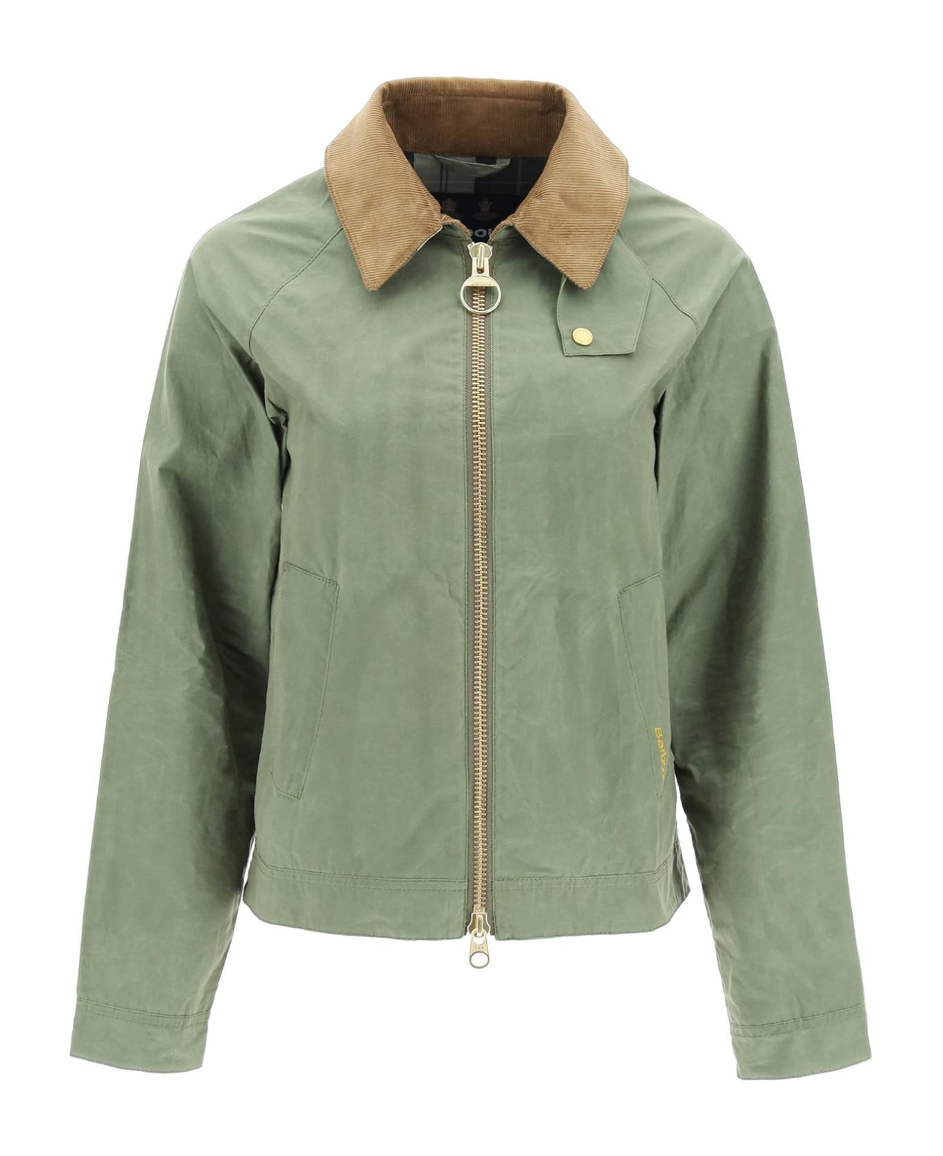 Barbour Campbell Fabric Raincoat - Military Green