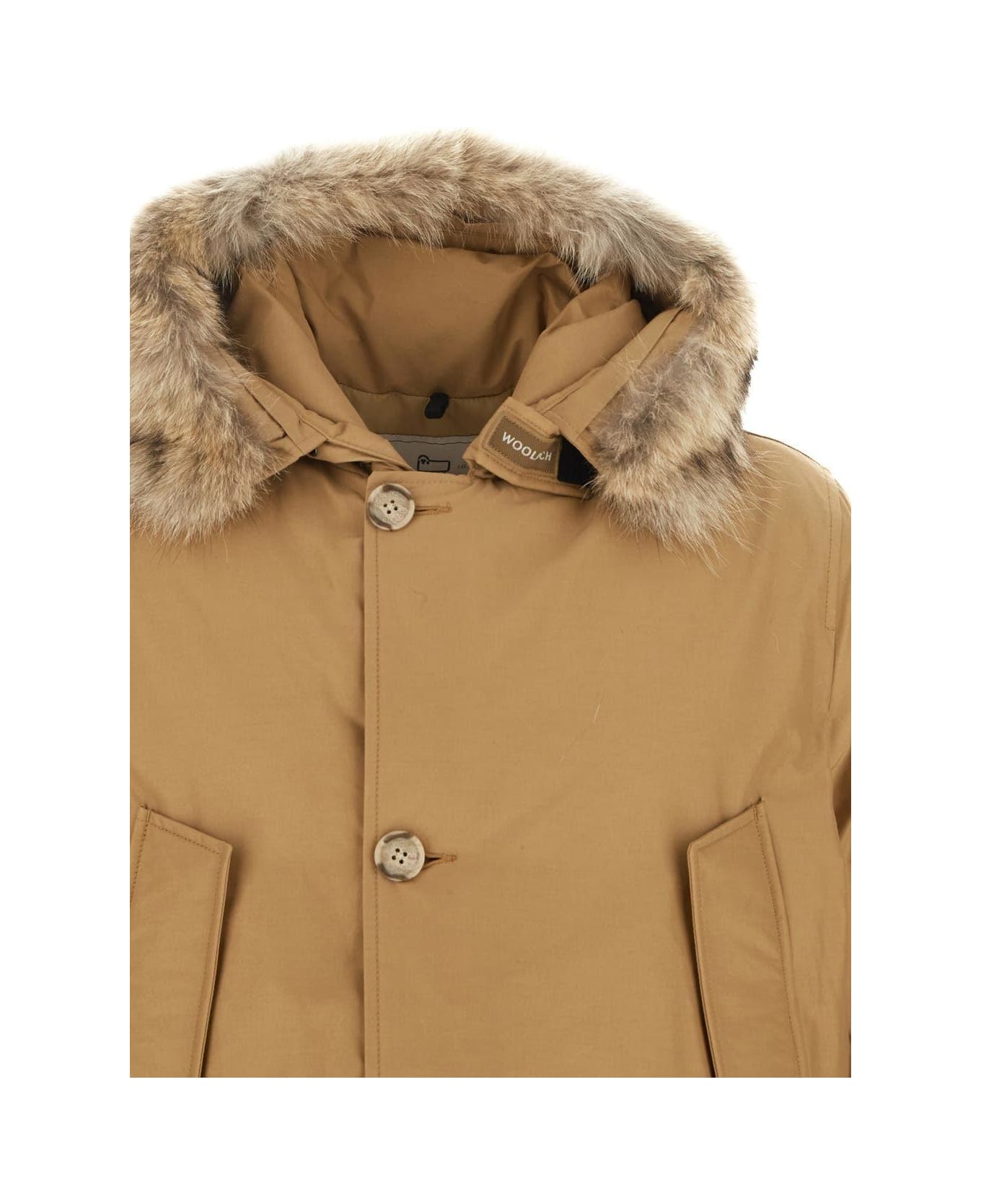 Woolrich Arctic Detachable Fur Parka - Gkk Gold Khaki