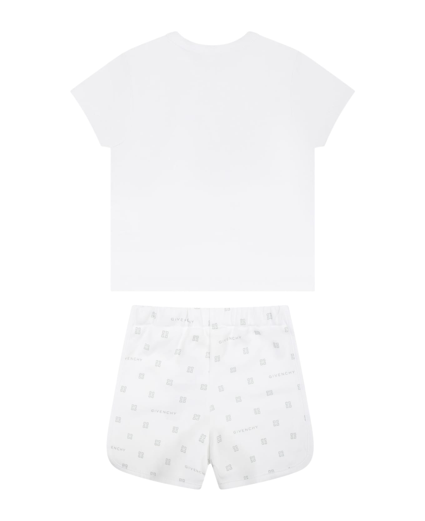 Givenchy White Set For Babies With Logo - White ボトムス