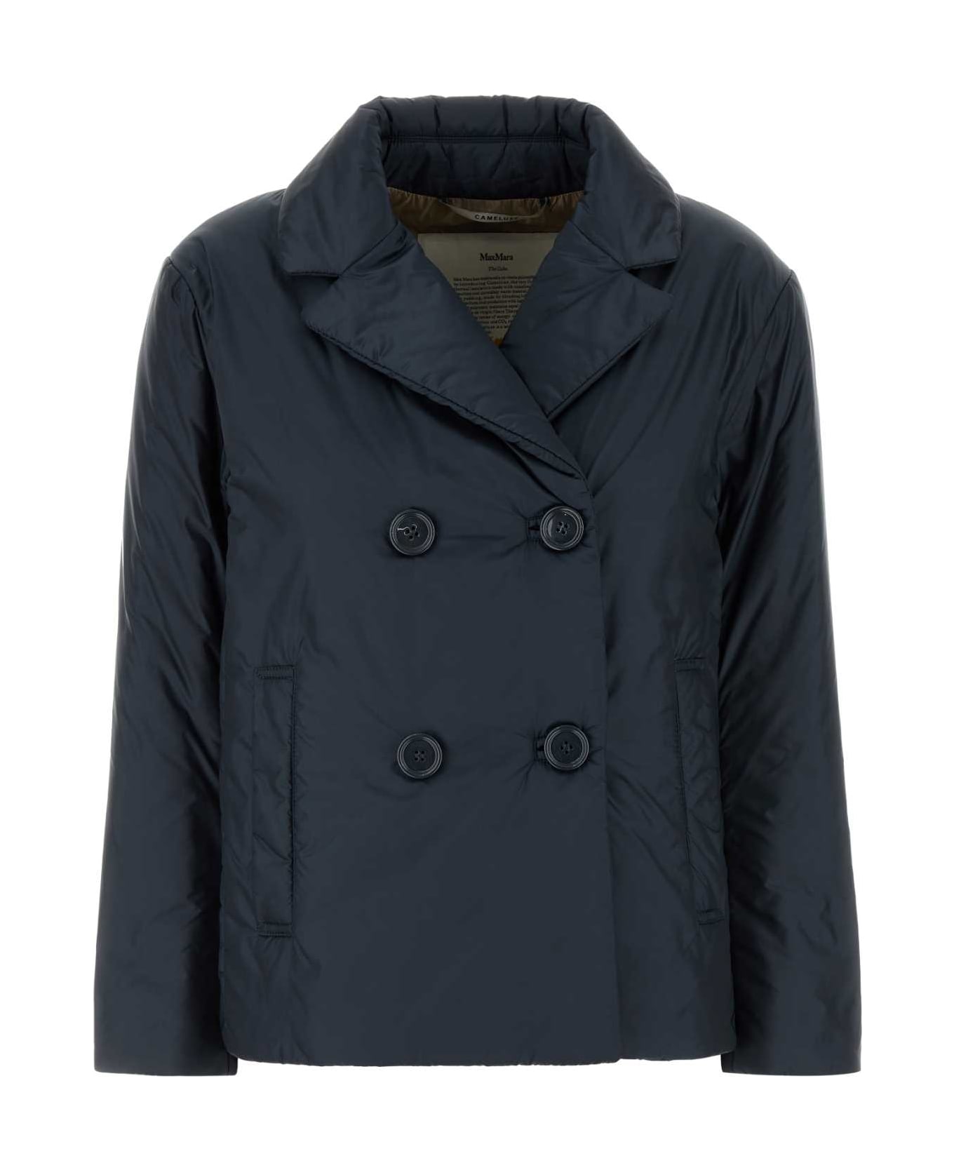 Max Mara The Cube Midnight Blue Polyester Camelia Padded Jacke - BLU NOTTE