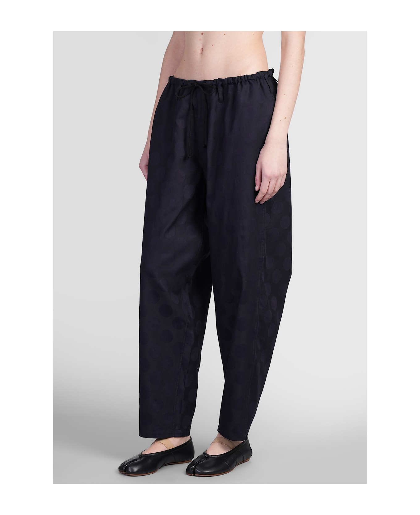 Yohji Yamamoto Pants In Black Cotton - black