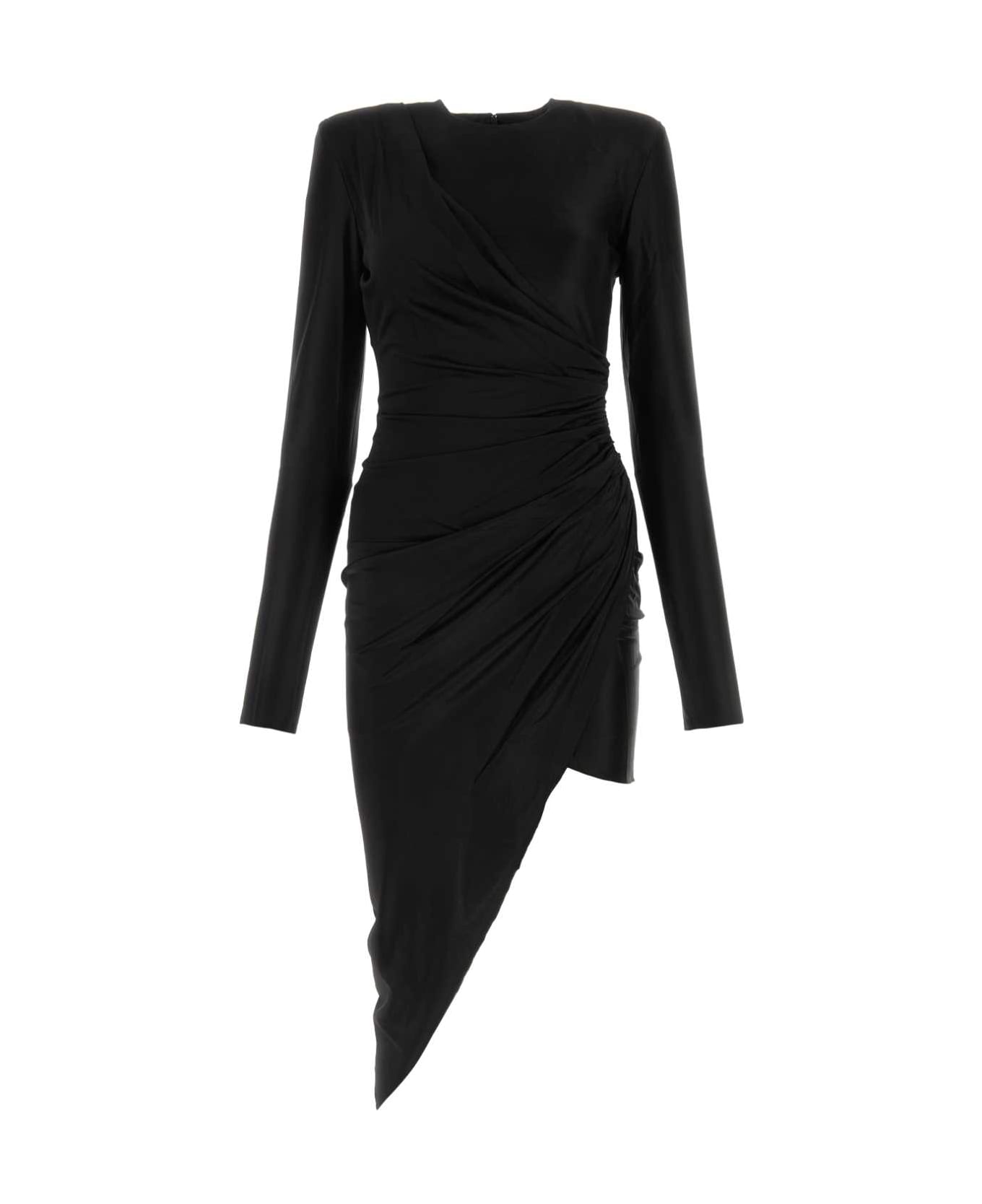 Alexandre Vauthier Black Stretch Viscose Dress - BLACK