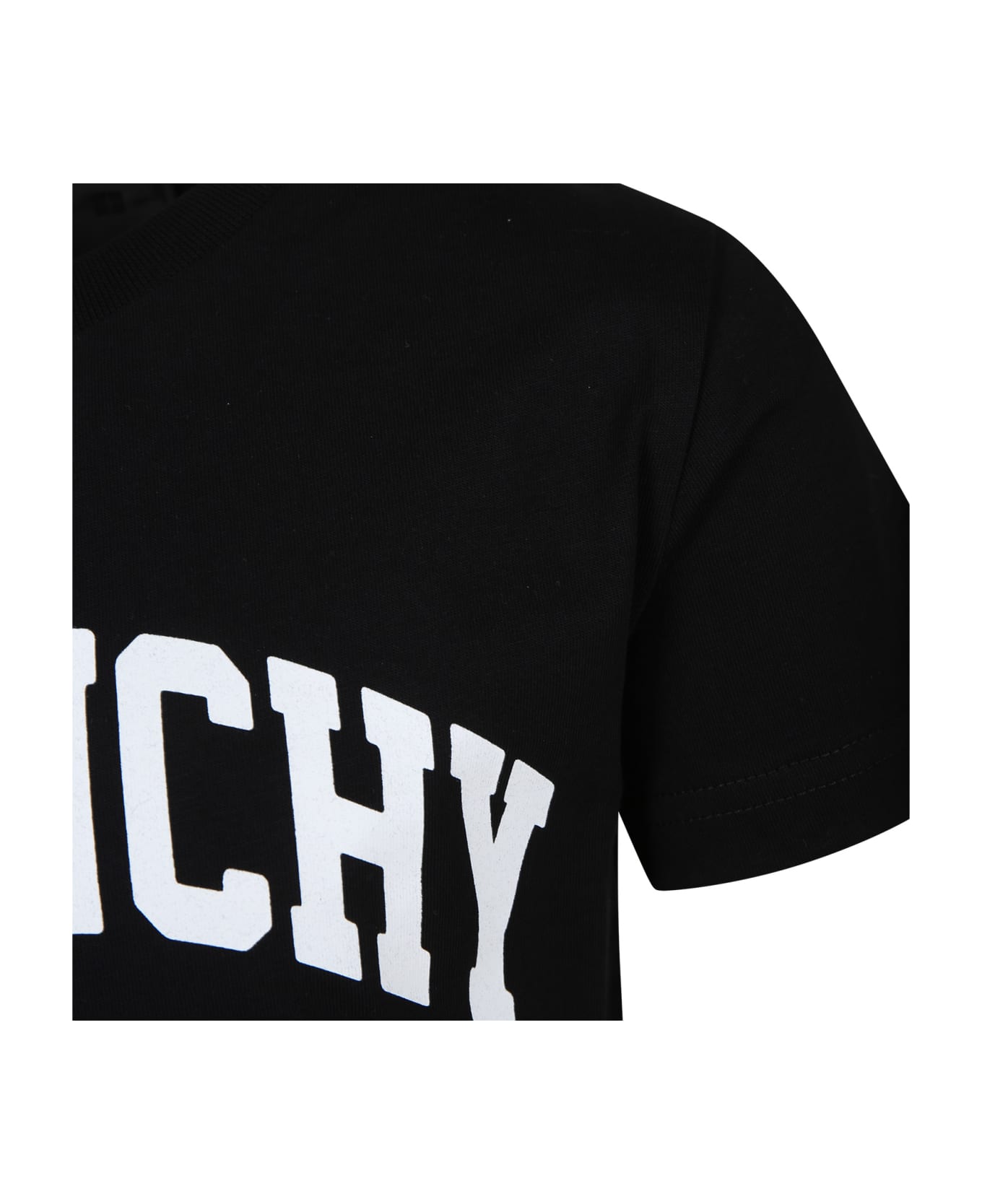 Givenchy Black T-shirt For Boy With Logo - Nero