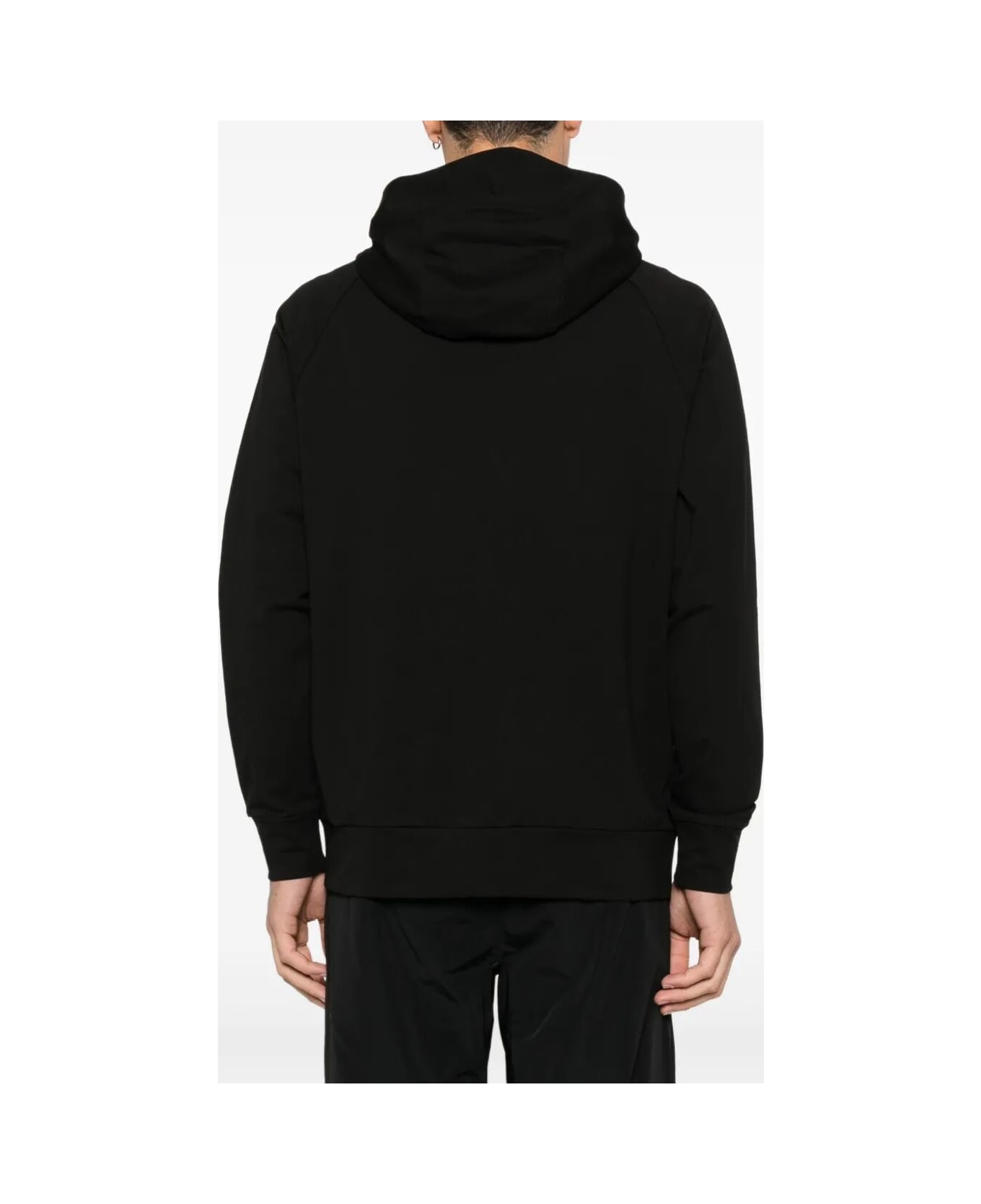 C.P. Company Sweatshirts Hooded Open - Black