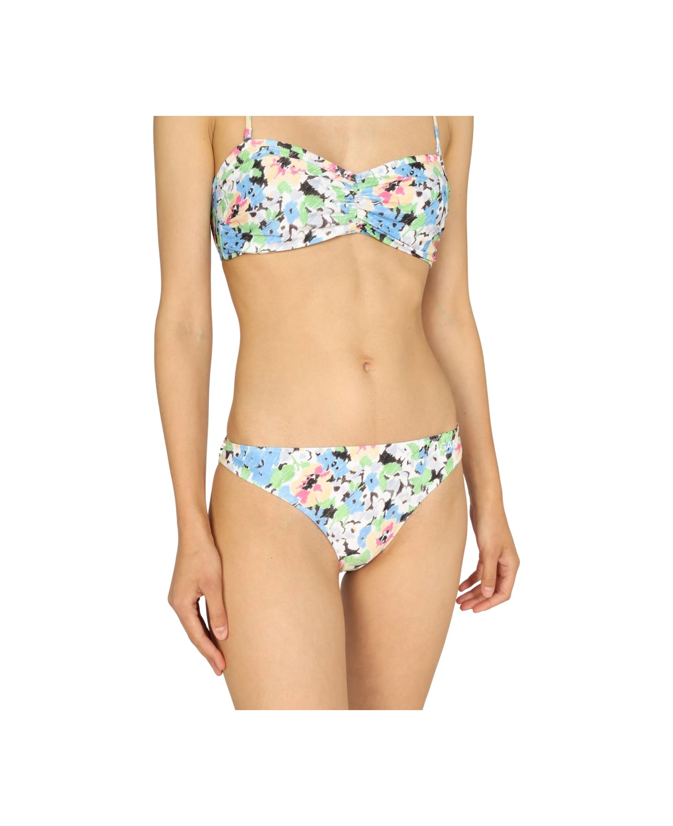 Ganni Floral Pattern Bikini Briefs - MULTICOLOUR