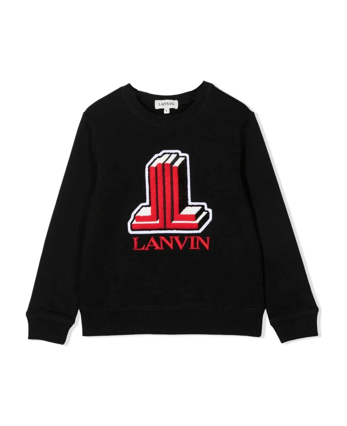 Lanvin Black Cotton Sweatshirt - Nero
