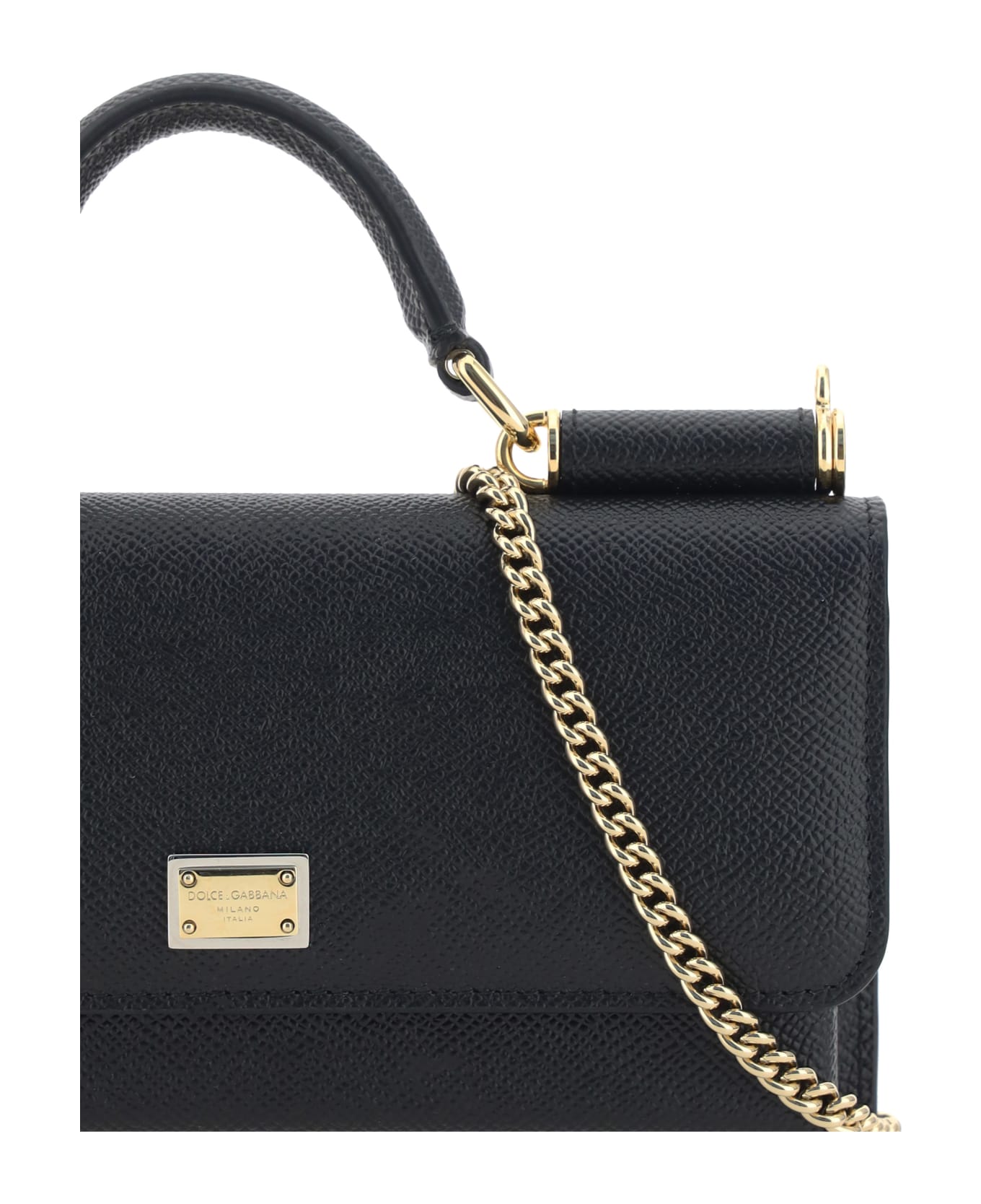 Dolce 
Gabbana Micro Sicily Shoulder Bag - Black