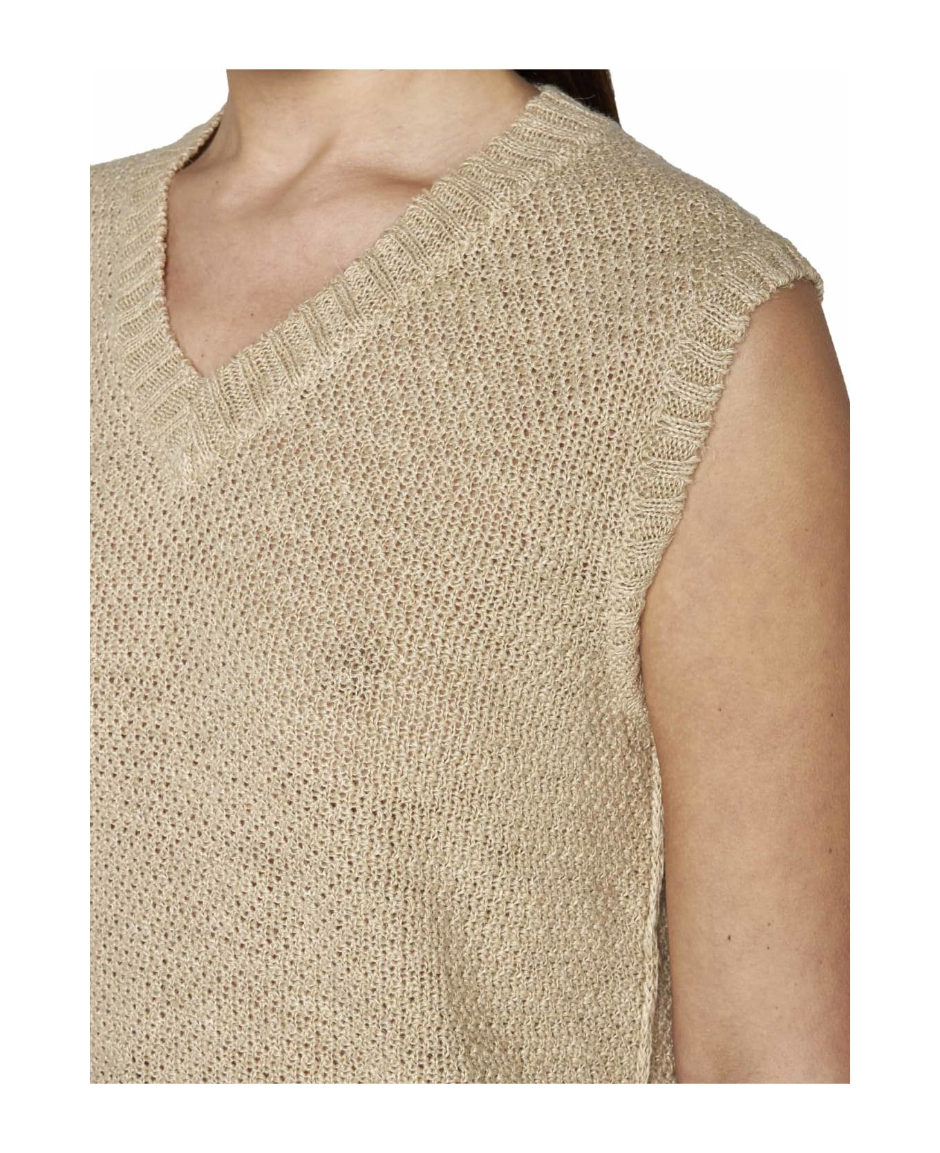 Maison Margiela Basket Stitch Sweatshirt - Beige