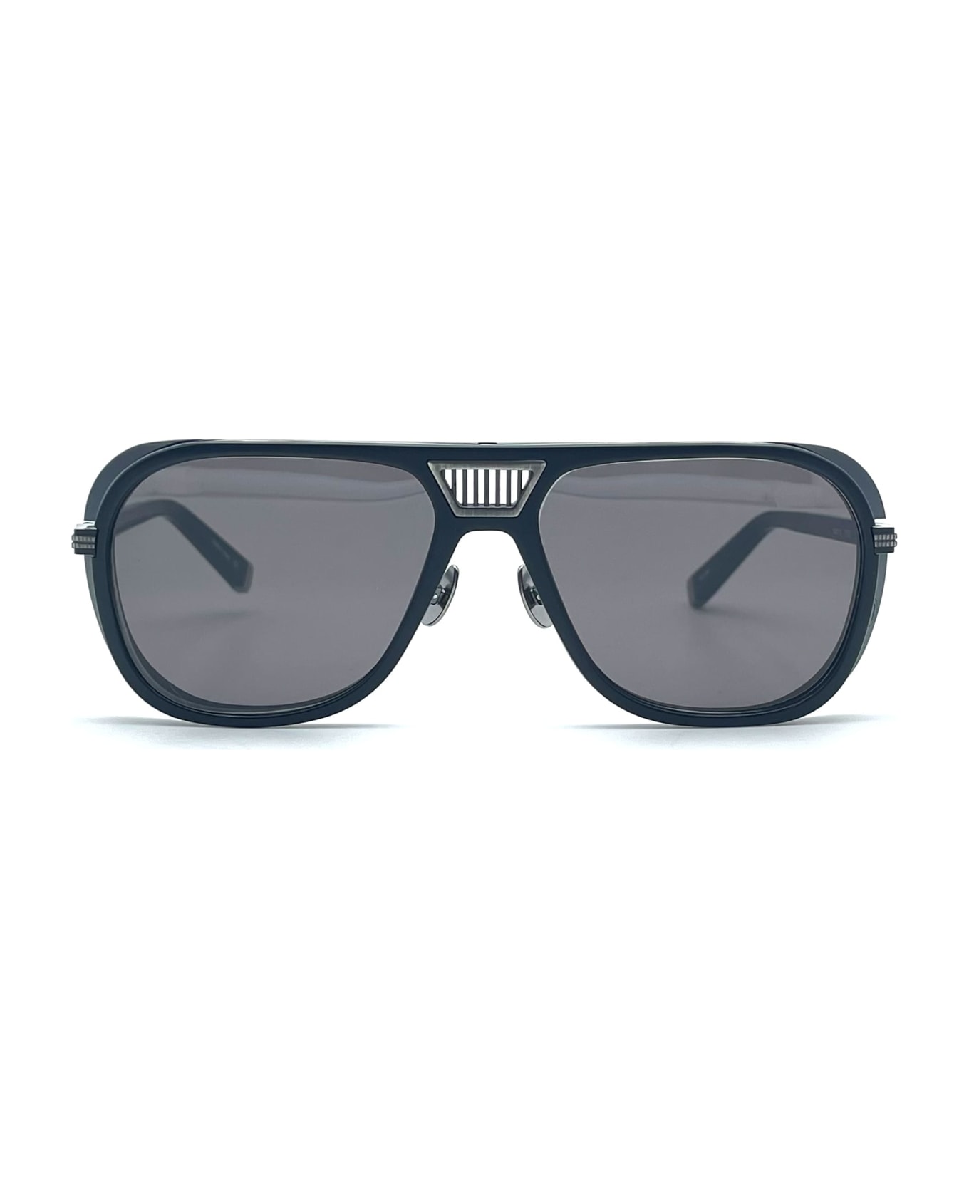 Matsuda M3023 V2 - Antique Silver / Matte Black Sunglasses - Matte black