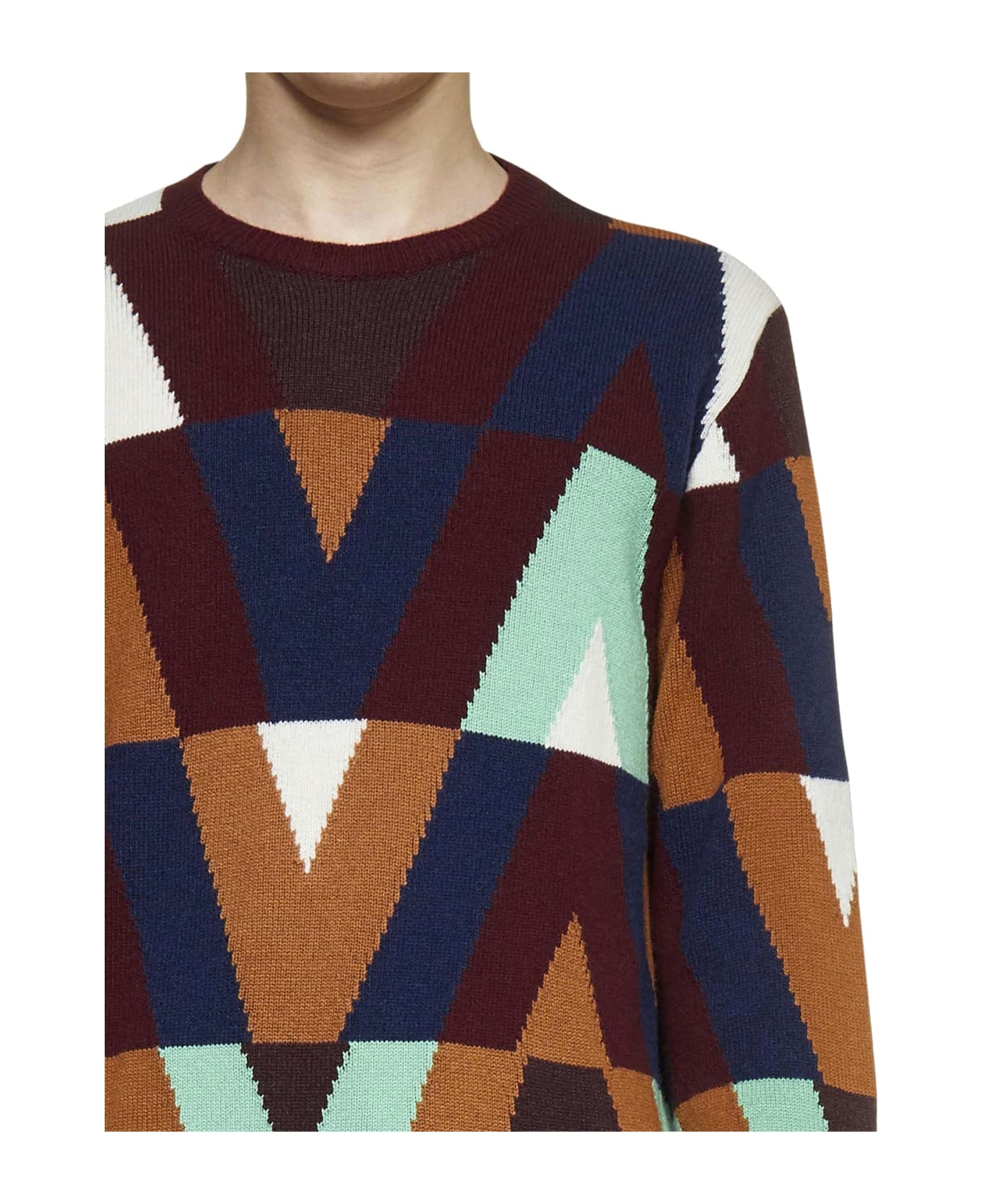 Valentino Wool And Cashmere Sweater - Brown