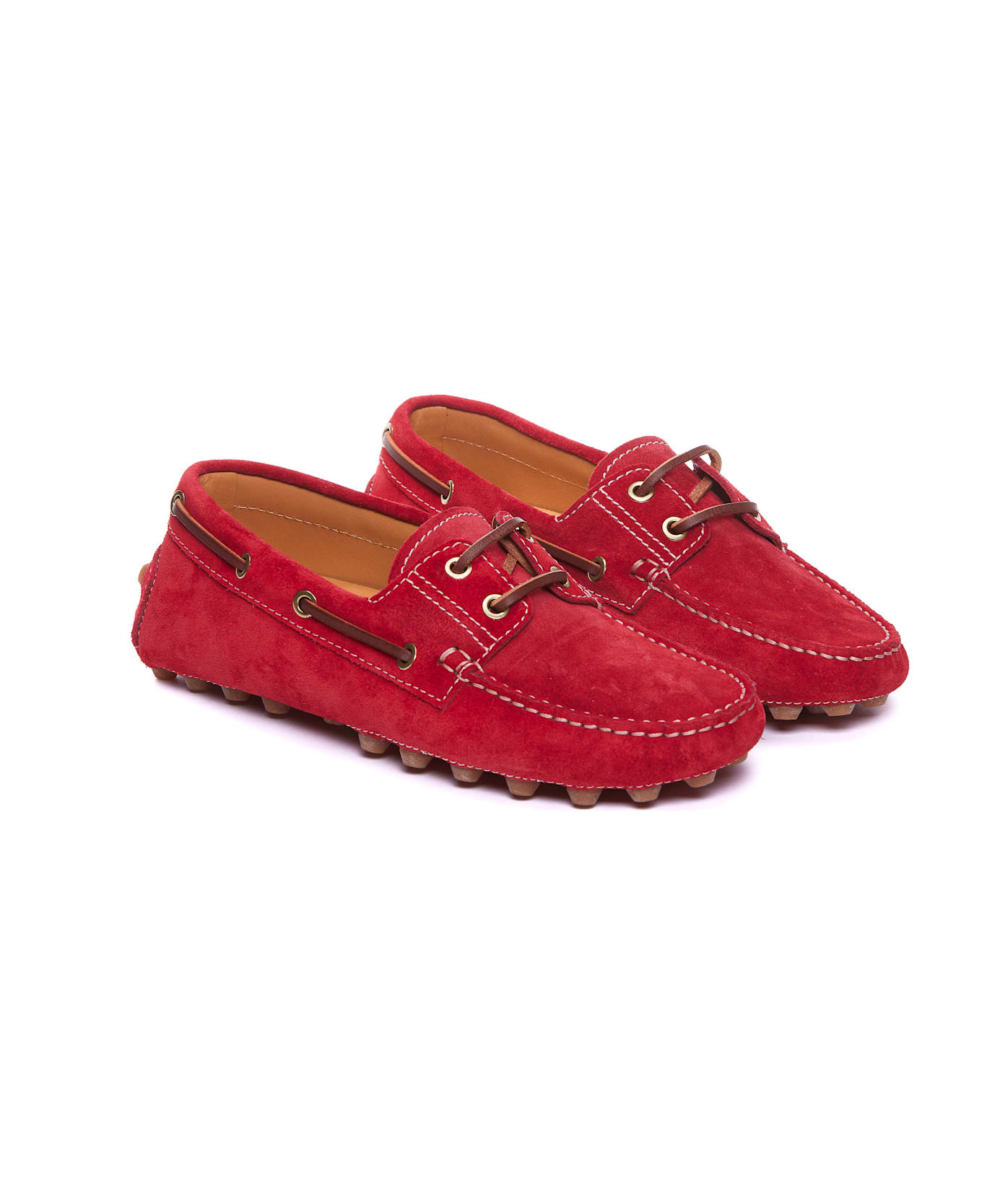 Tod's Gommino Macro 52k Loafers - Red