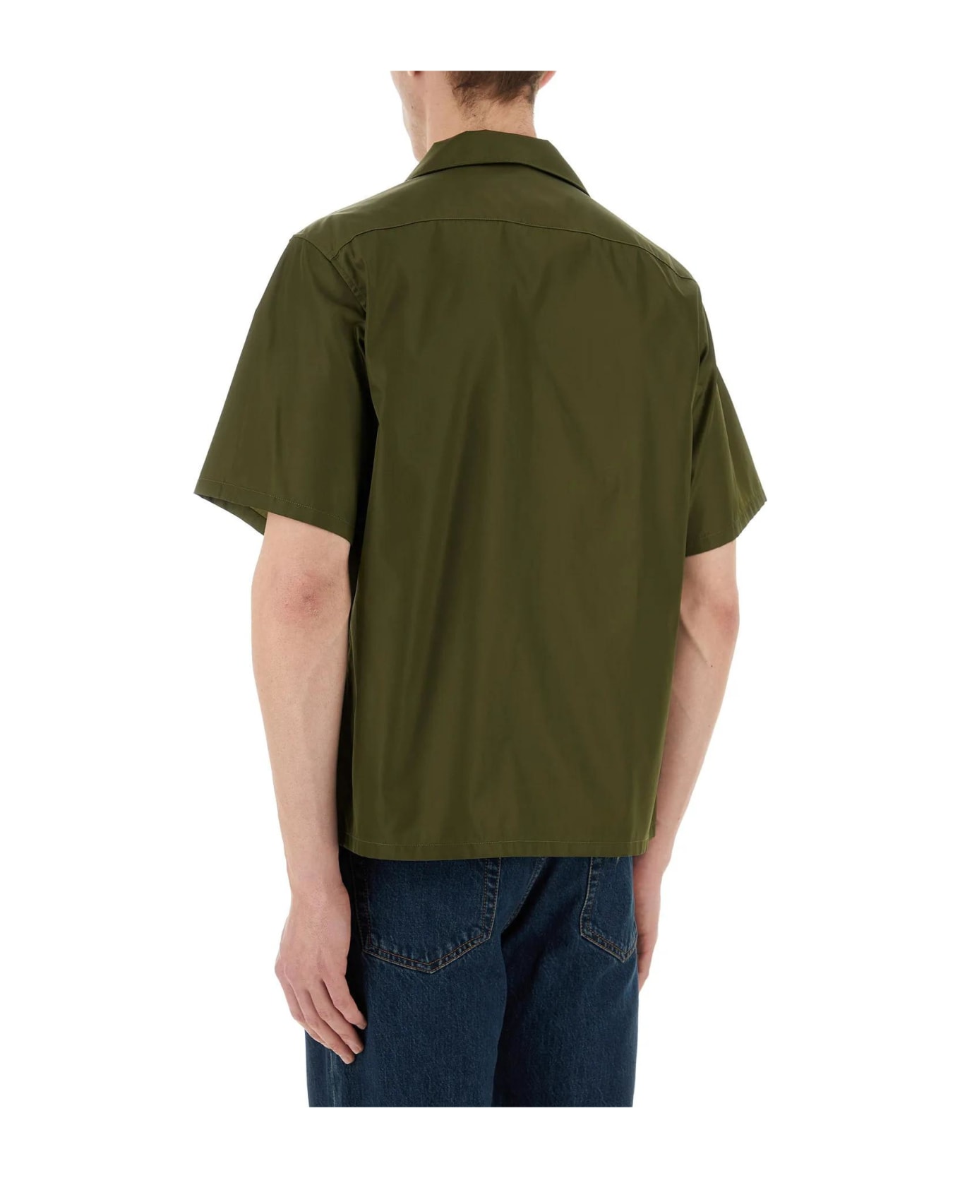 Prada Olive Green Re-nylon Shirt - Loden