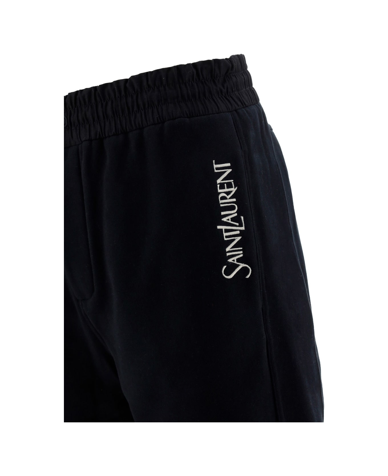Saint Laurent Bermuda Shorts - Noir/naturel ショートパンツ