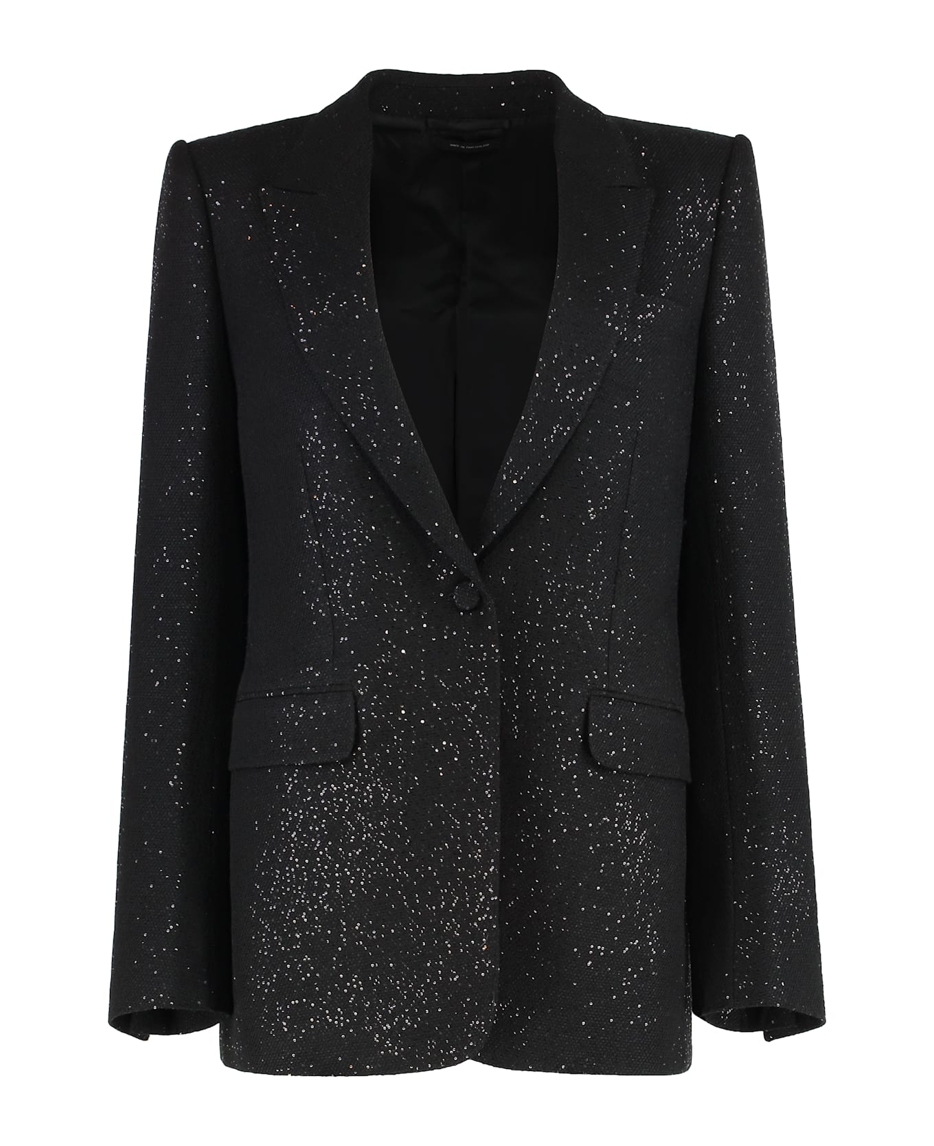 Tom Ford L
uomo Monopetto In Crepe Misto Lana - black