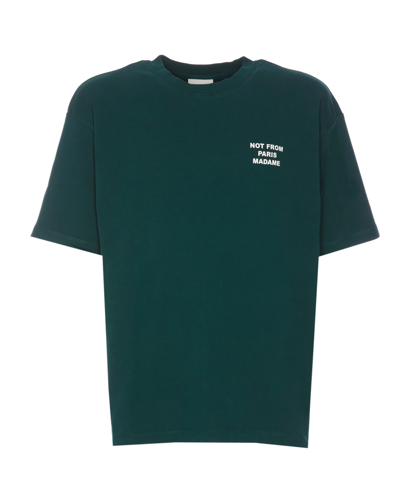 Drôle de Monsieur Slogan T-shirt - Green