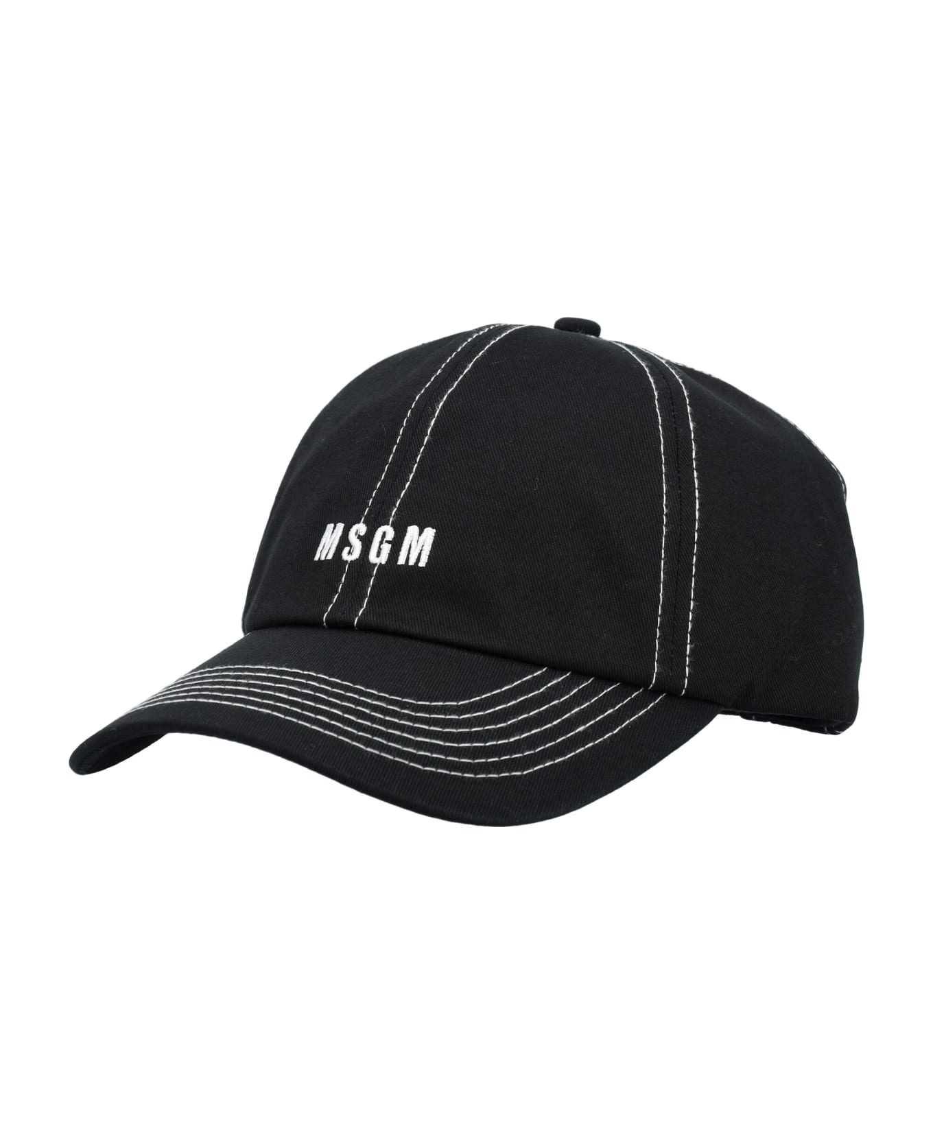 MSGM Logo Baseball Cap - NERO/BLACK