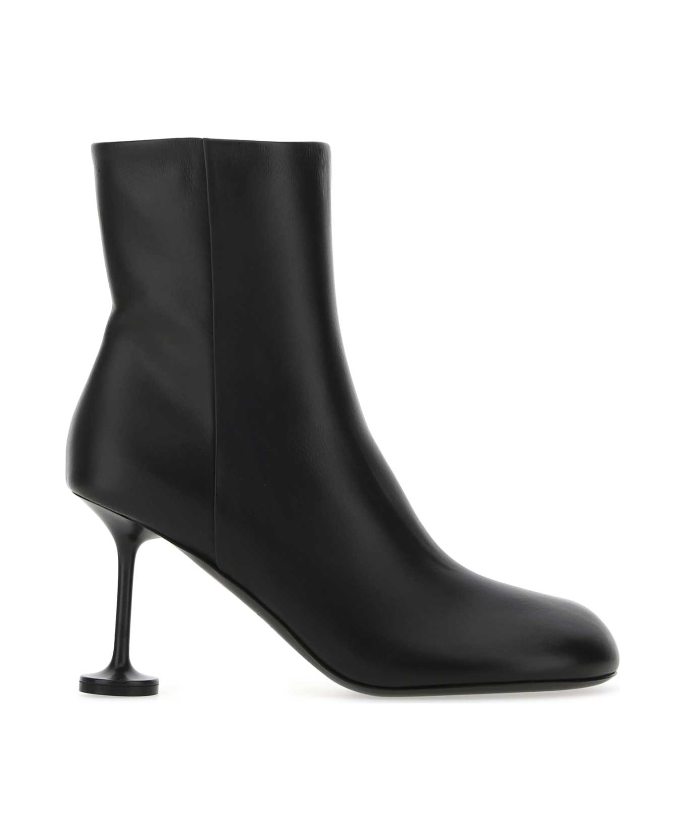 Balenciaga Black Leather Lady Ankle Boots - 1000
