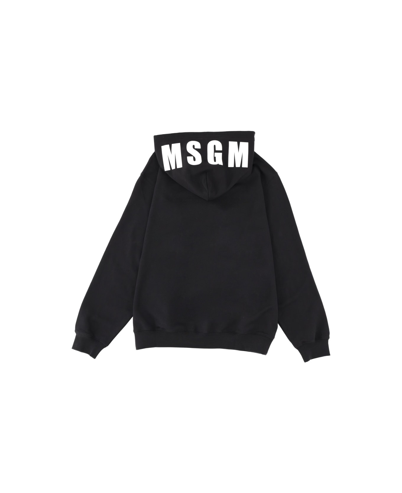 MSGM Sweatshirt With Logo - BLACK