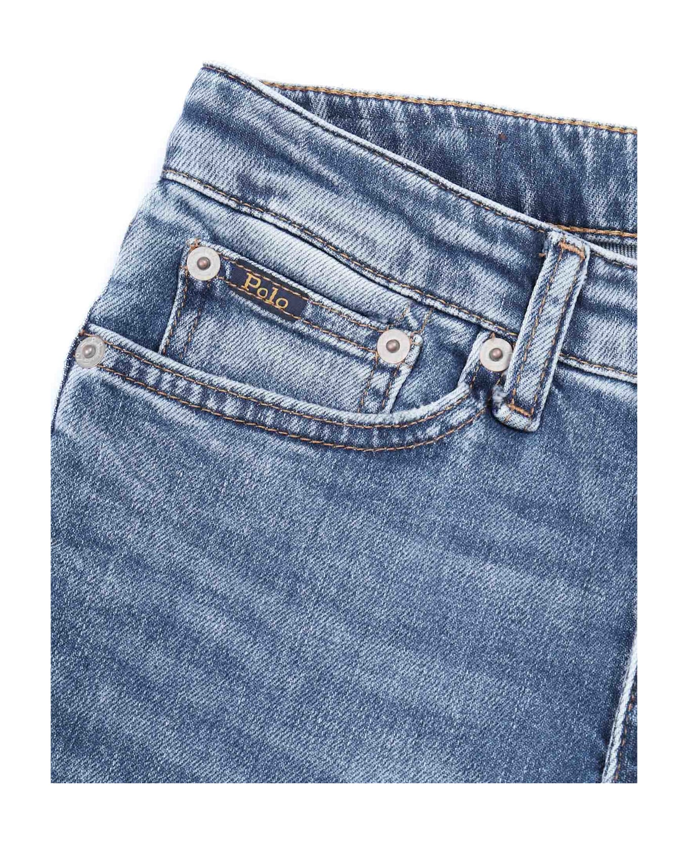 Polo Ralph Lauren Woven-flare-pants - BLUE