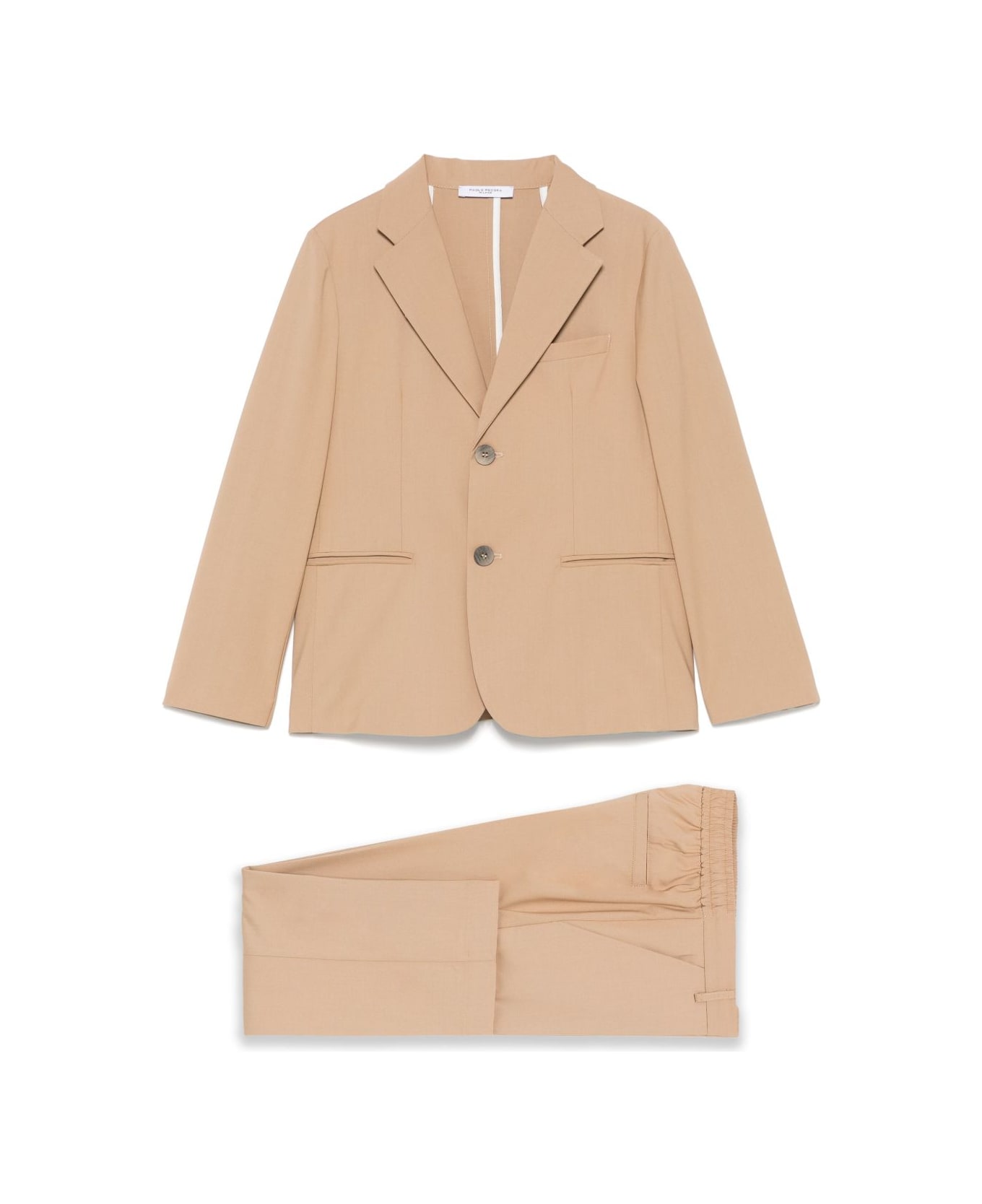 Paolo Pecora Completo Giacca E Pantalone - Beige