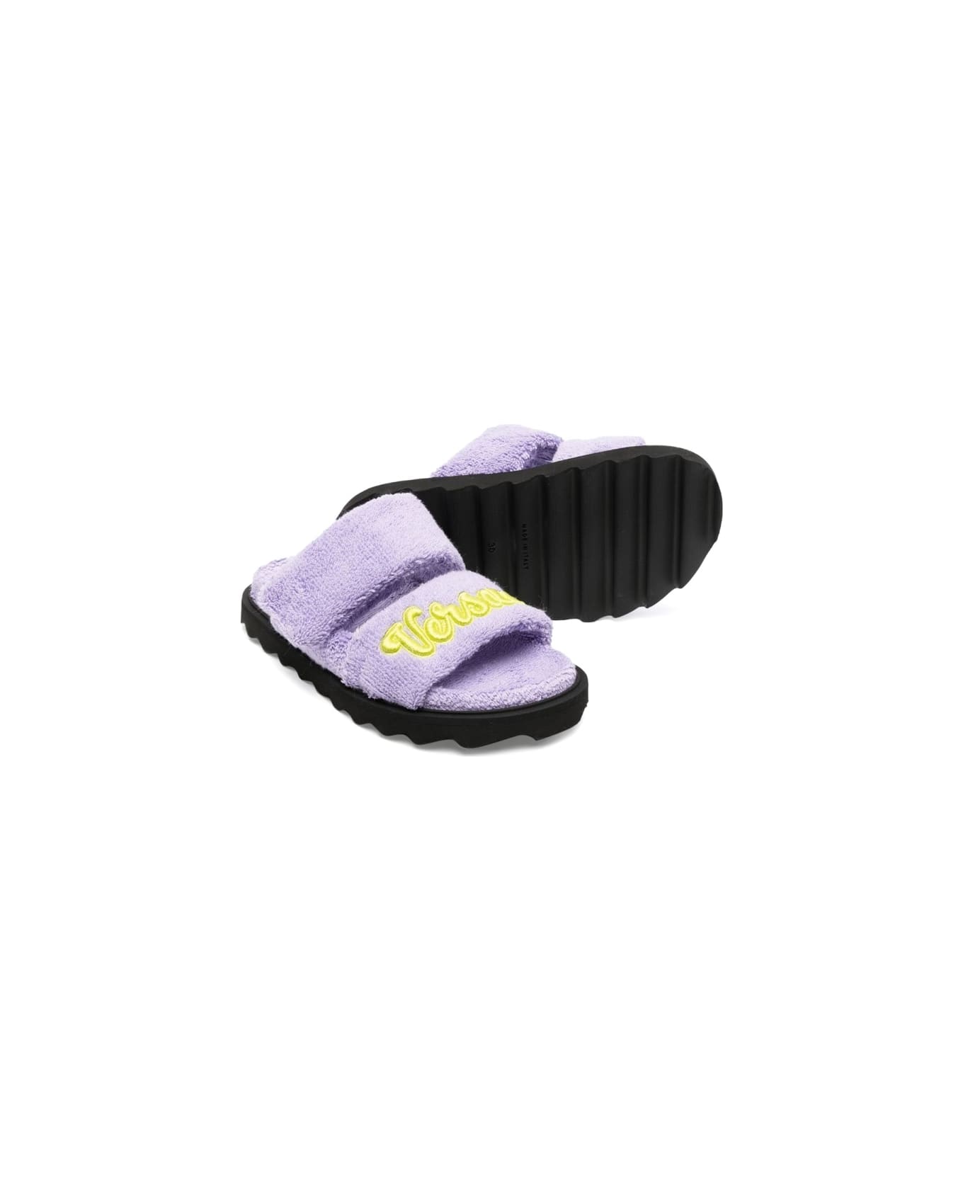 Versace Terry Slipper And Embroidery - LILAC