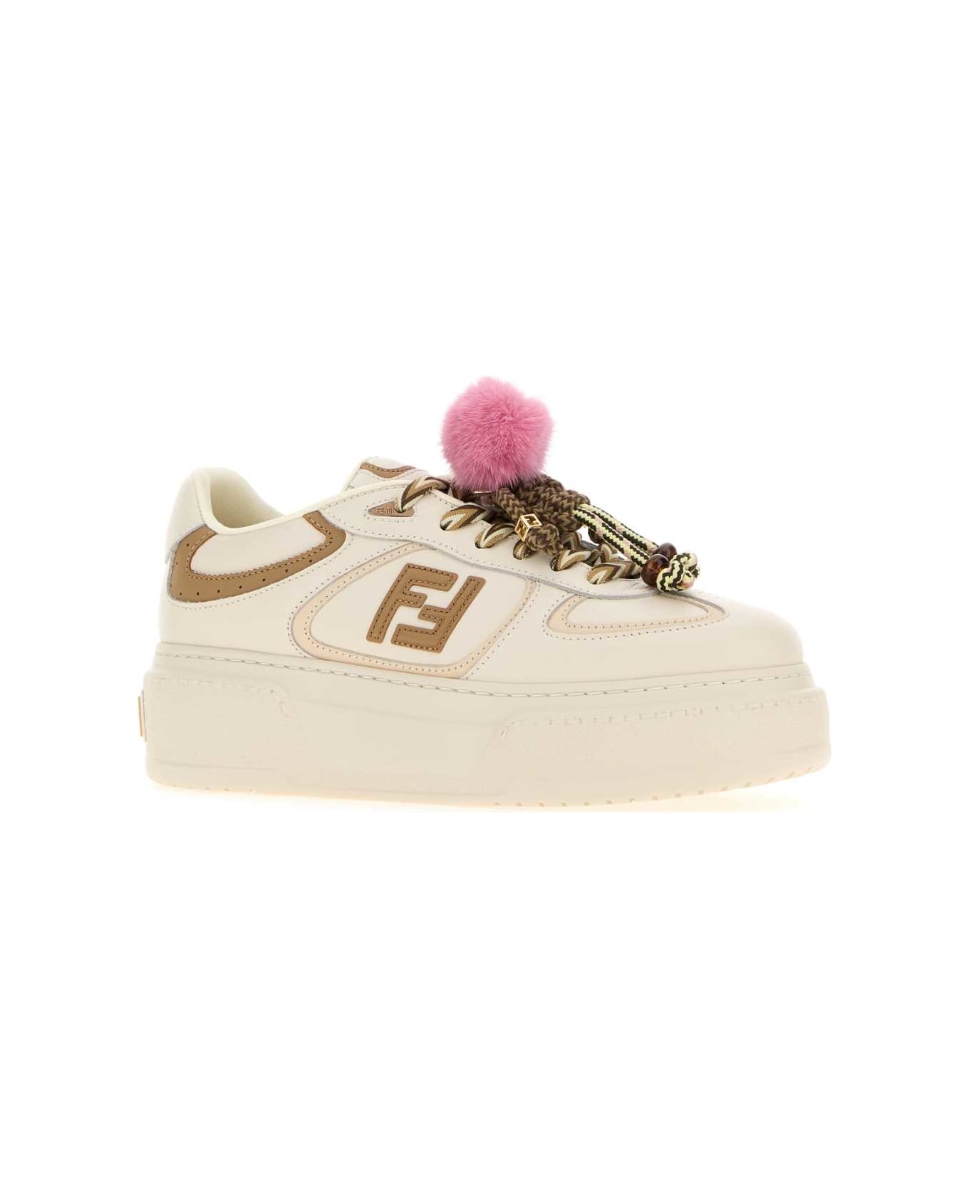 Fendi Multicolor Leather Match Sneakers - BIA.ICE+BIA.ICE+CAMM