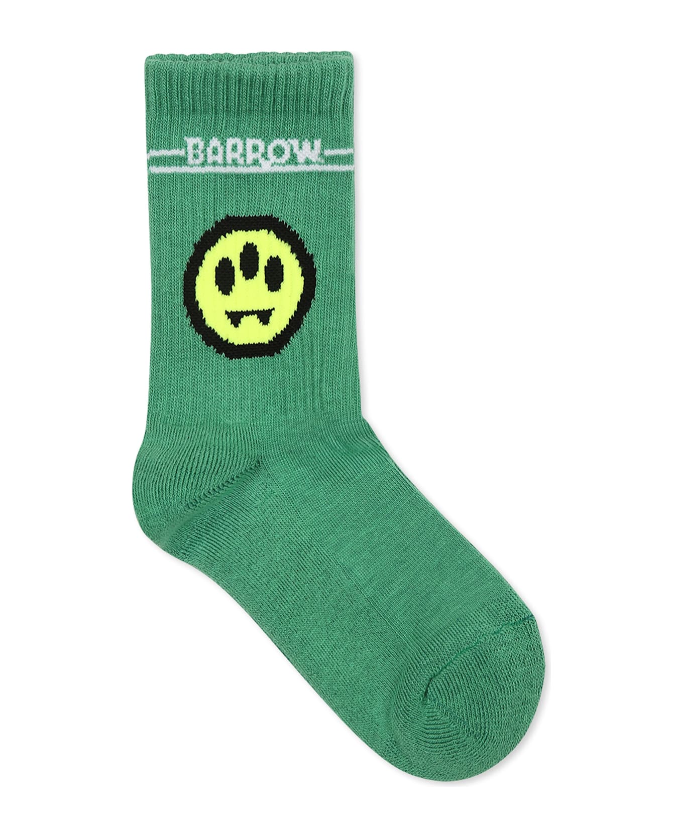 Barrow Green Socks For Kids With Smiley - Green