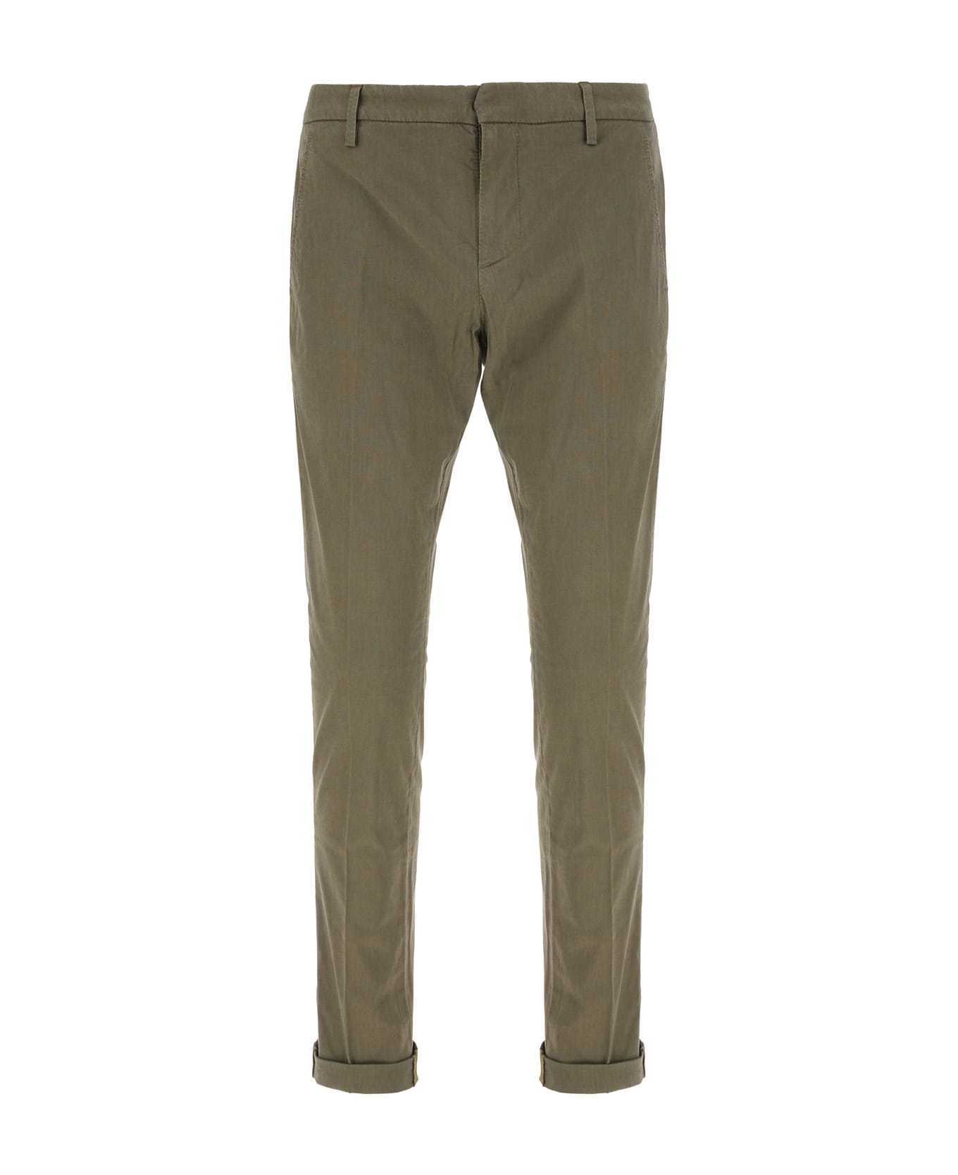 Dondup Embroidered Stretch Lyocell Blend Pants - Verde