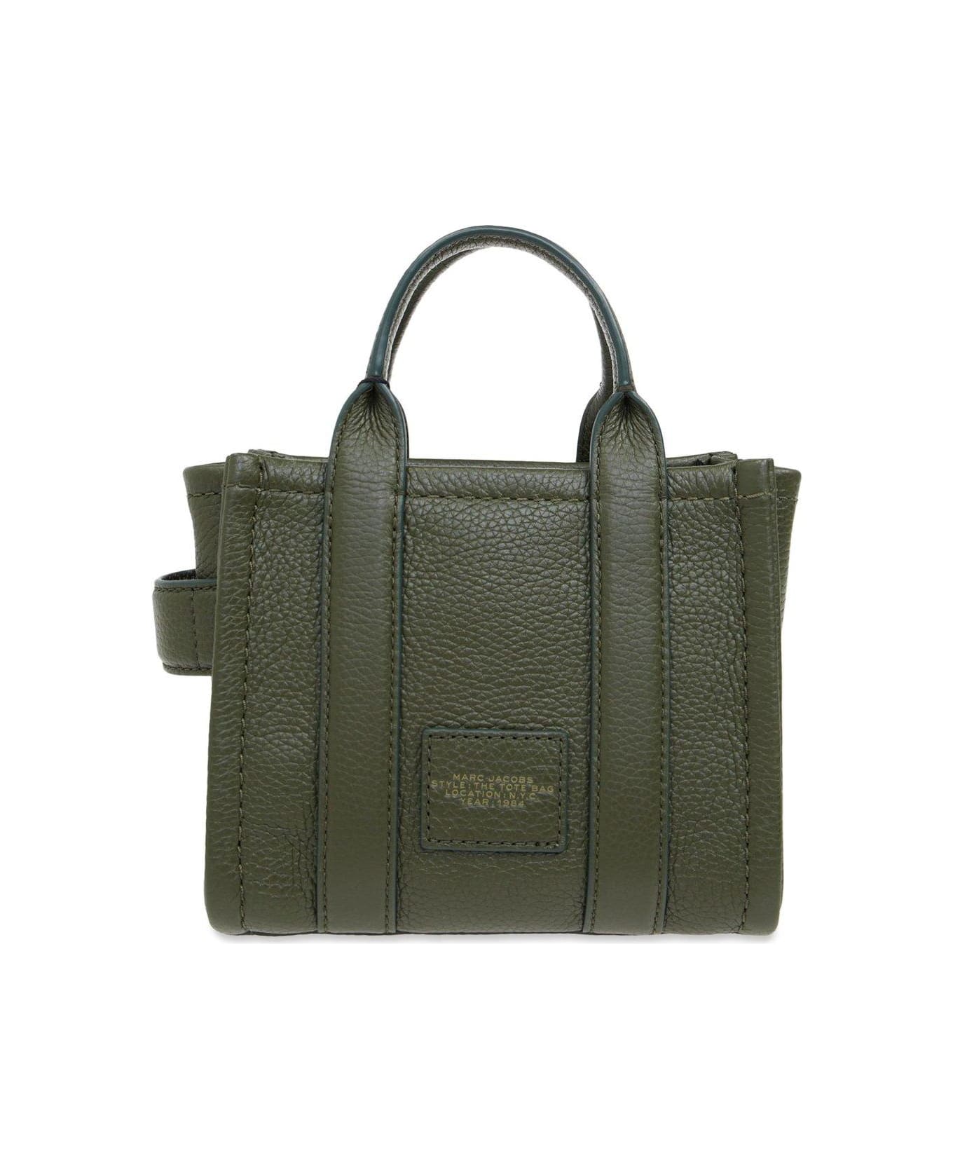 Marc Jacobs The Leather Mini Tote Bag - Forest