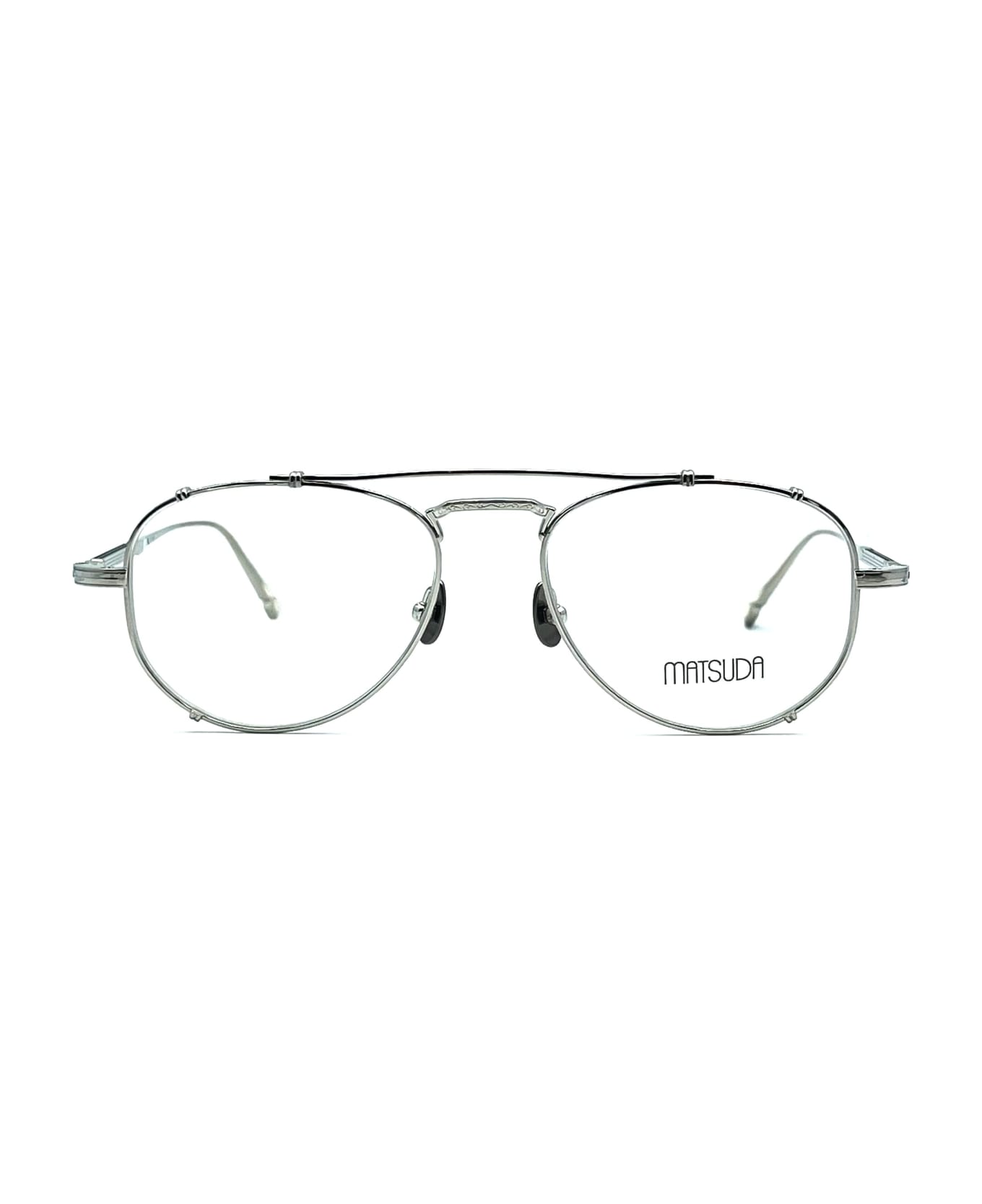 メガネ MATSUDA Matsuda - M3142.RX - pw (M3142 RX WHITE PALLADIUM) Matsuda Official | M3142 Aviator Glasses - Hand Made in Japan
