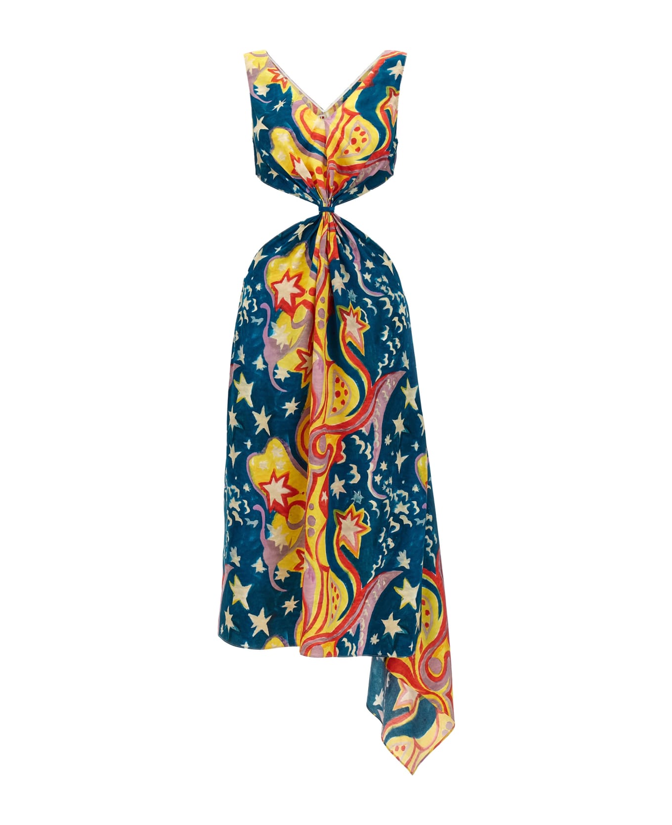 Marni 'no Vacancy Inn' Capsule High Summer Long Dress - Multicolor