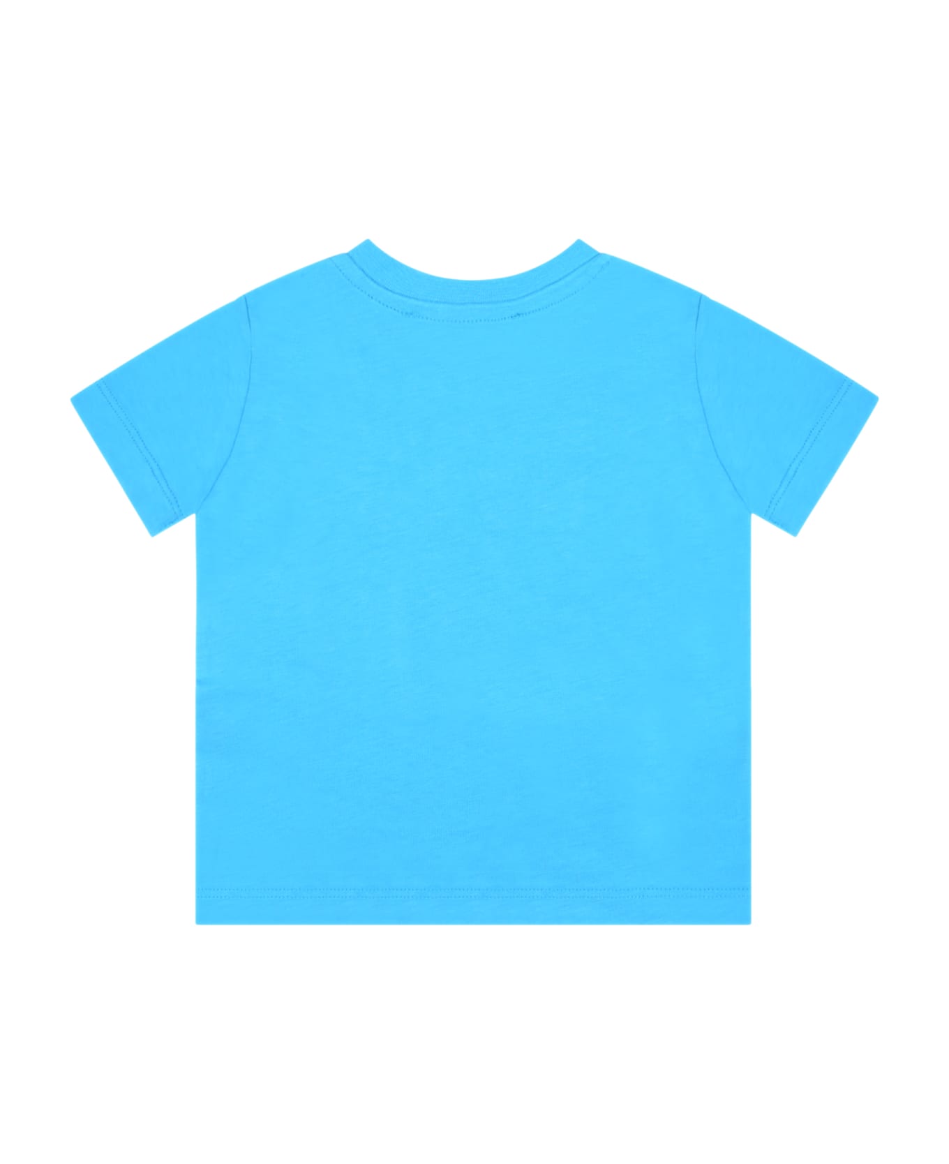 MSGM Light-blue T-shirt For Baby Boy With Logo - Light Blue