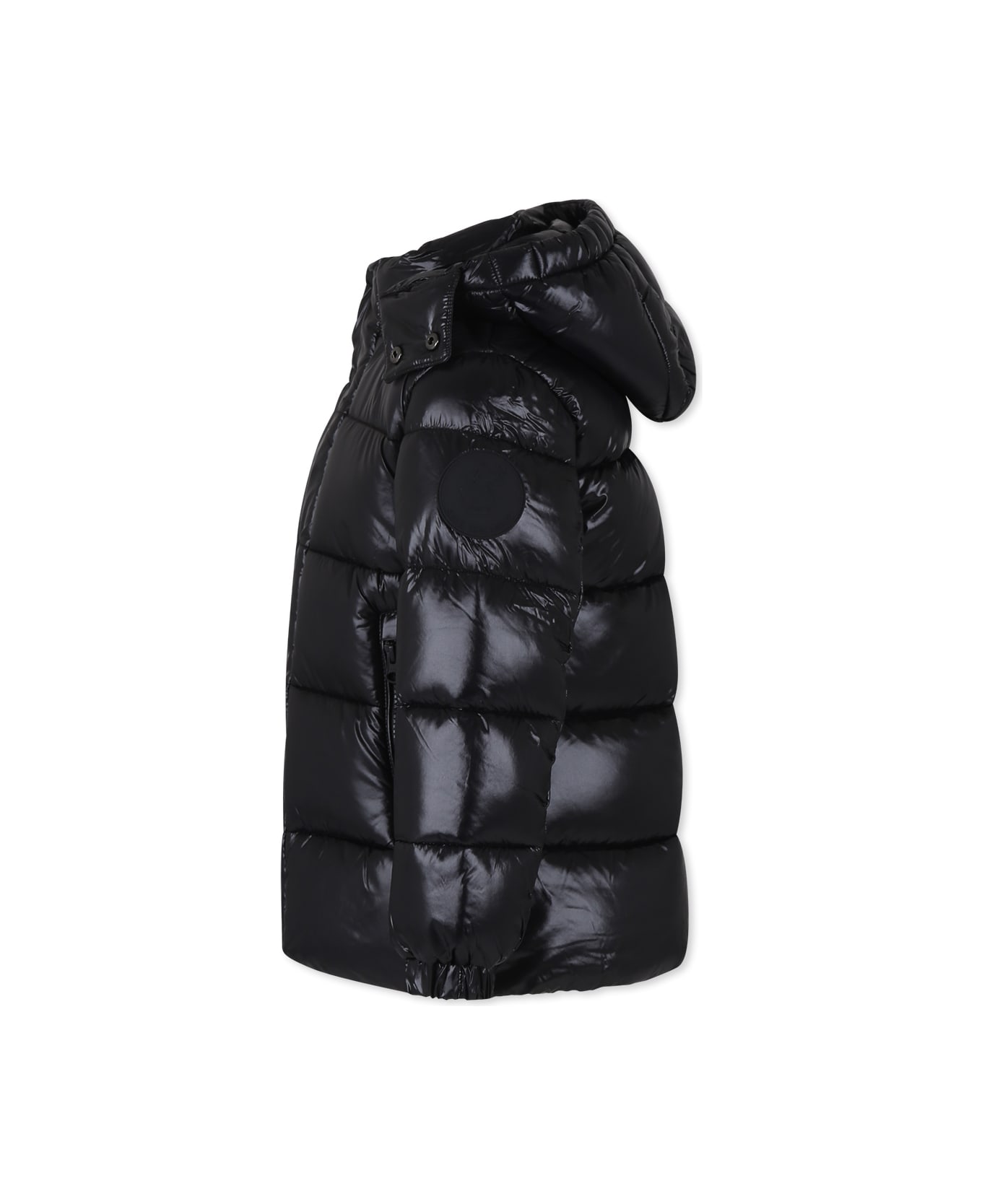 Save the Duck Black Down Jacket For Boy - Black