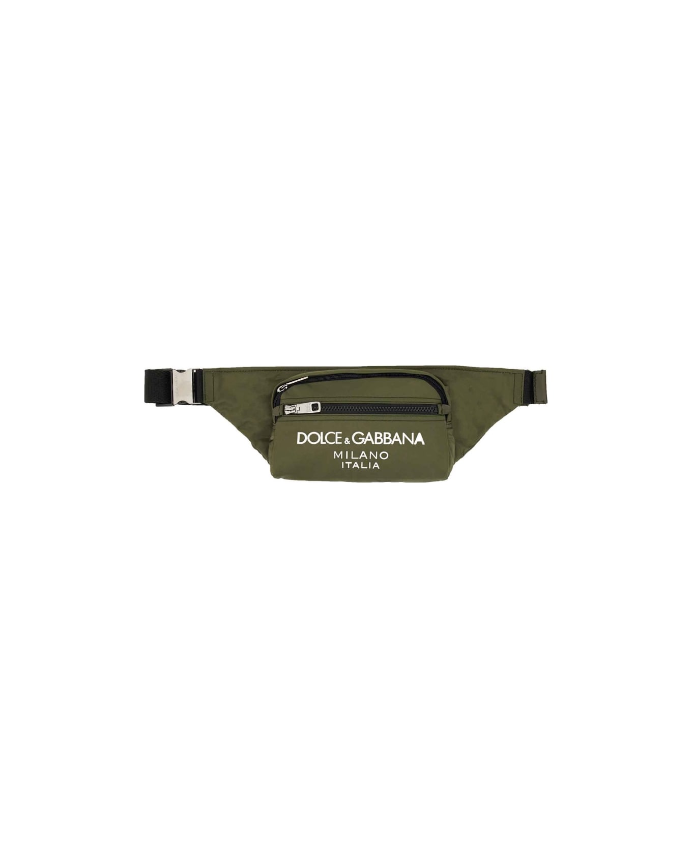 Dolce & Gabbana Small Fabric Pouch - MILITARY GREEN