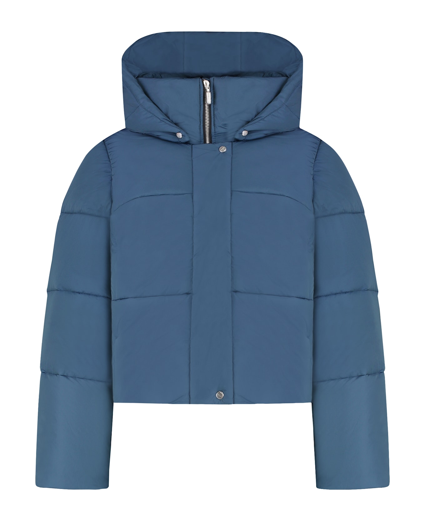 Rhude Hooded Down Jacket - blue