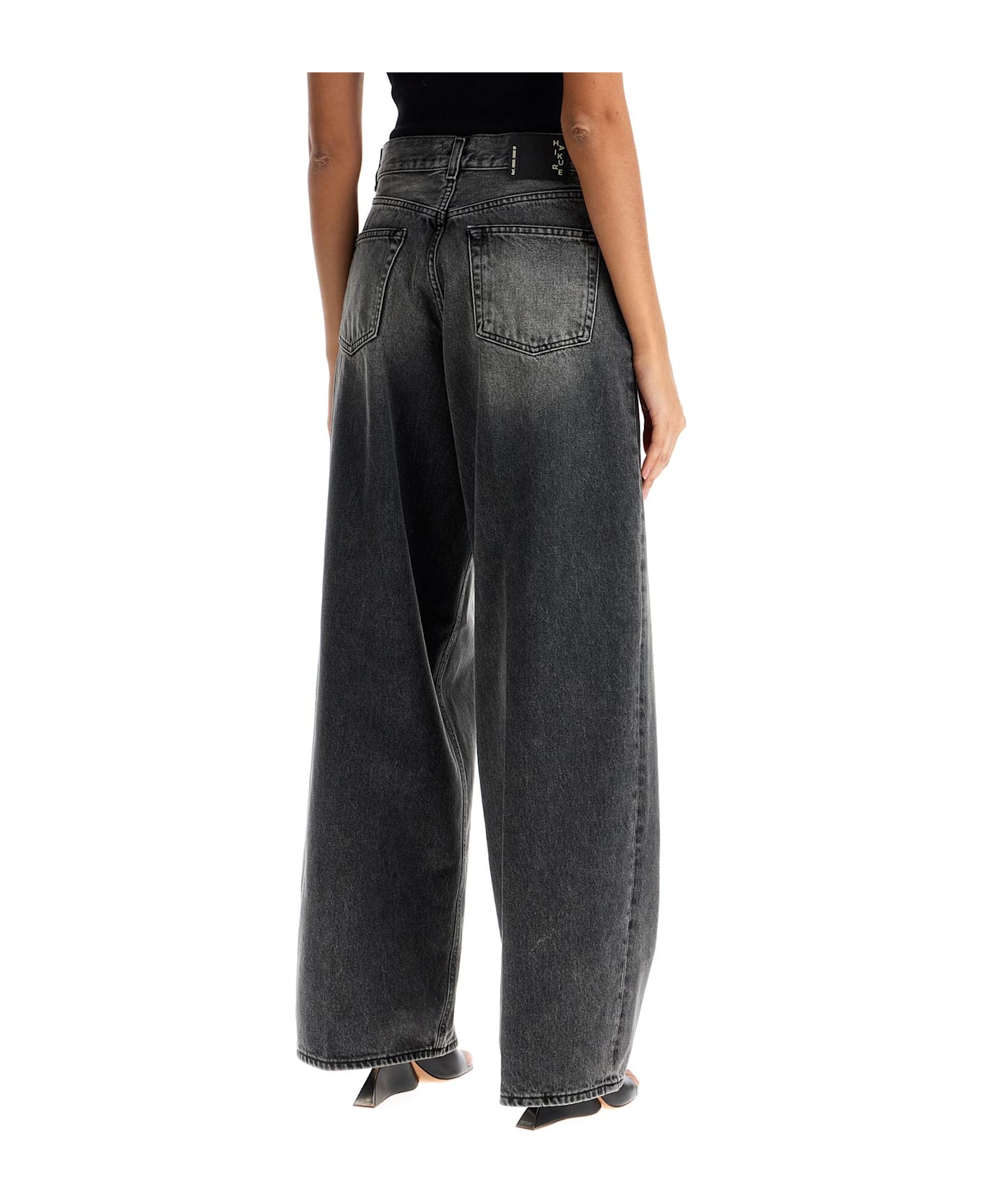 Haikure Wide Leg Bethany Jeans For A - MEDIUM BLACK (Black)