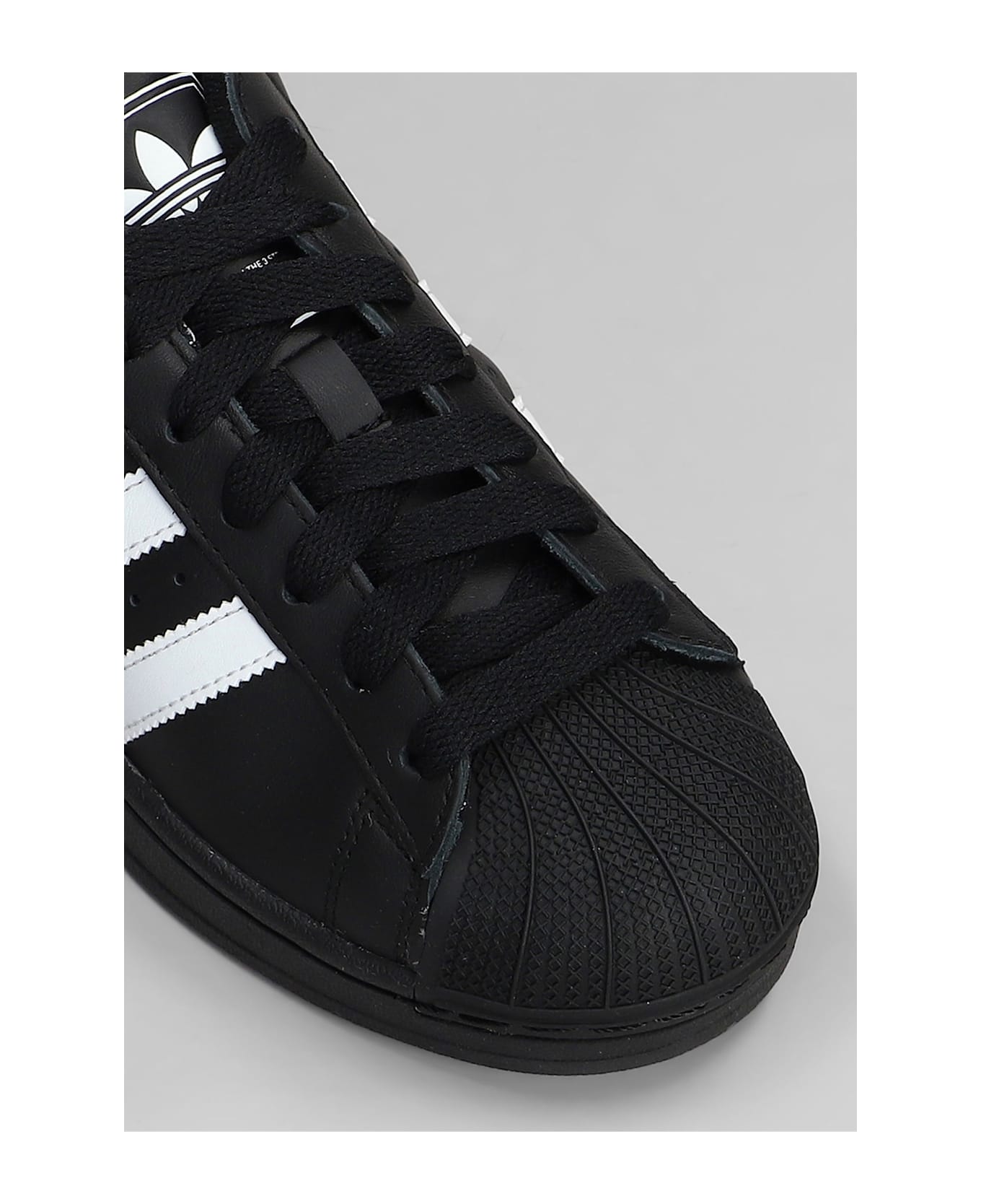Adidas Superstar Ii Sneakers In Black Leather - black