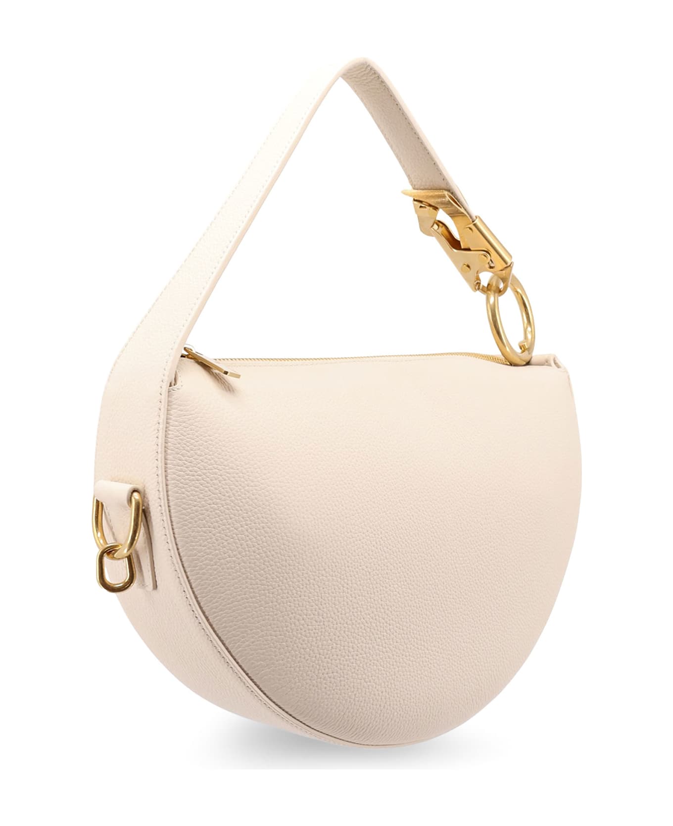 Burberry Ivory Leather Knight Arc Handbag - White