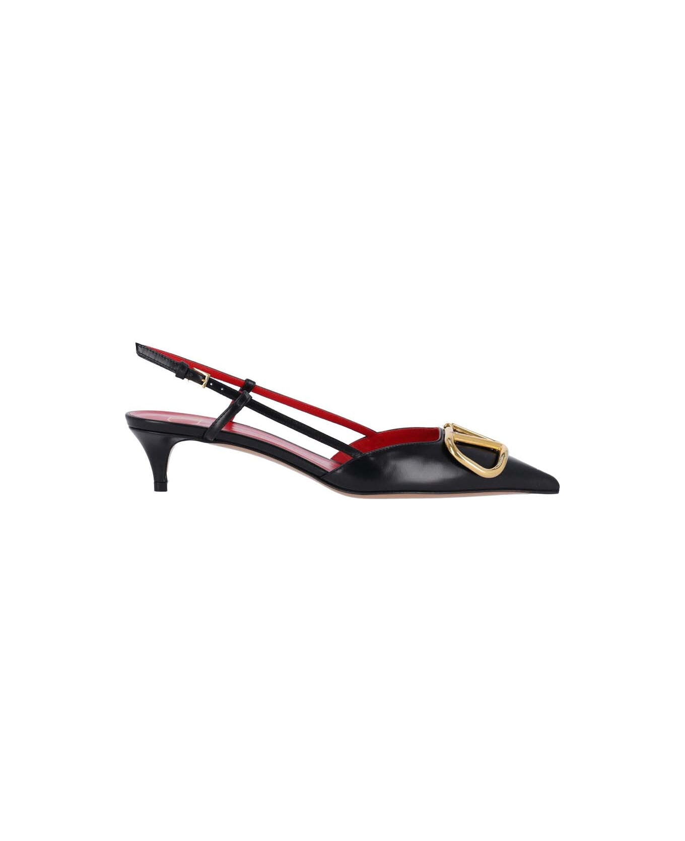 Valentino Garavani 'vlogo Signature' Slingback Pumps - BLACK