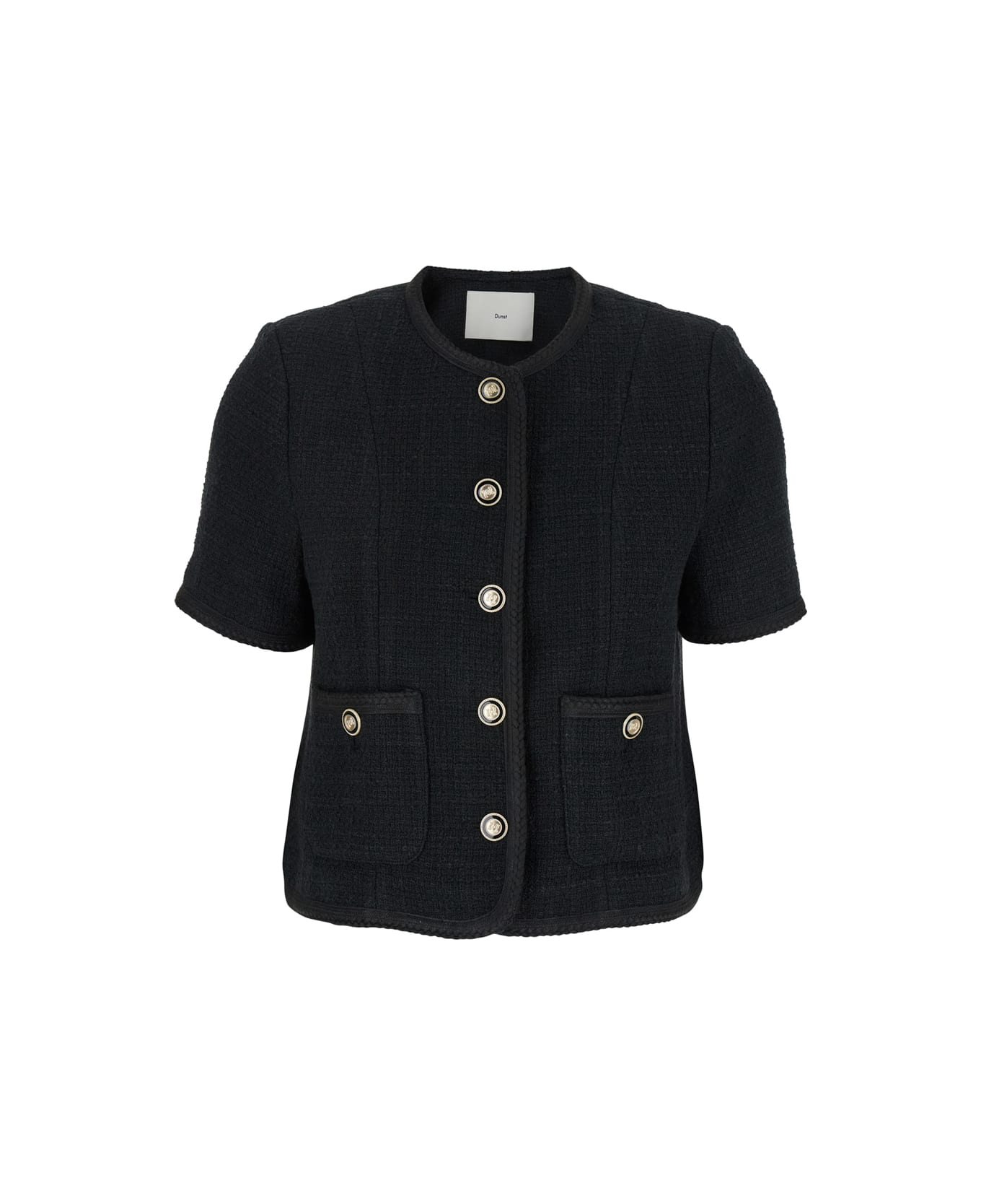 Dunst Summer Tweed Jacket - Black